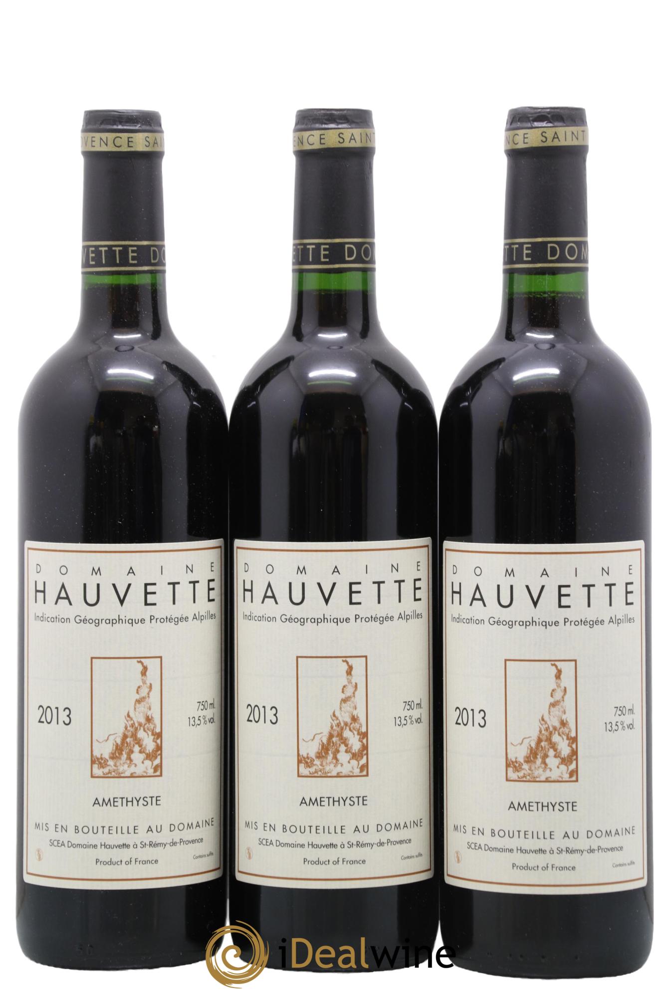 Alpilles Améthyste Hauvette (Domaine) 2013 - Lot de 3 bouteilles - 0