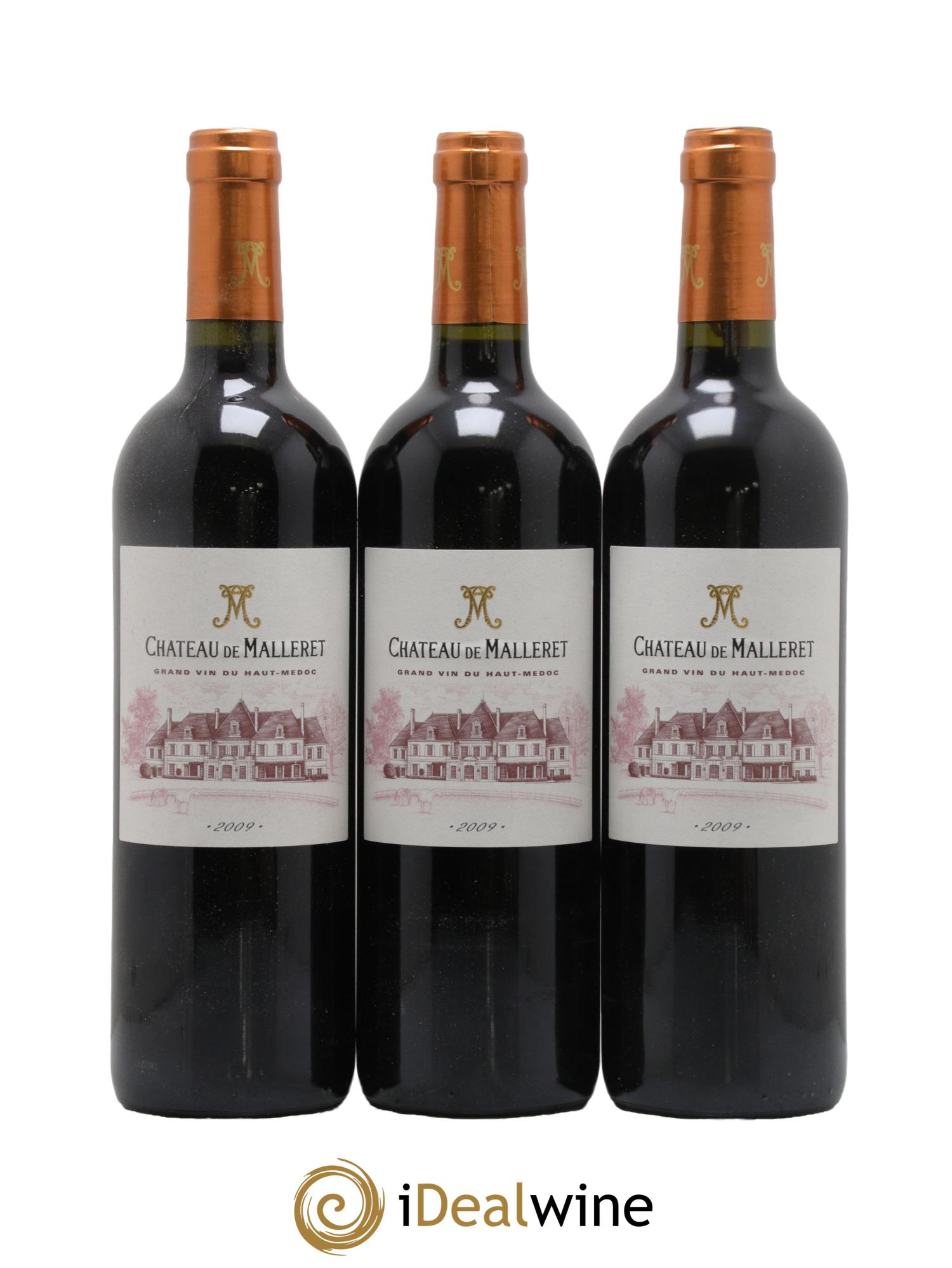 Château de Malleret Cru Bourgeois 2009 - Lot de 3 bouteilles - 0