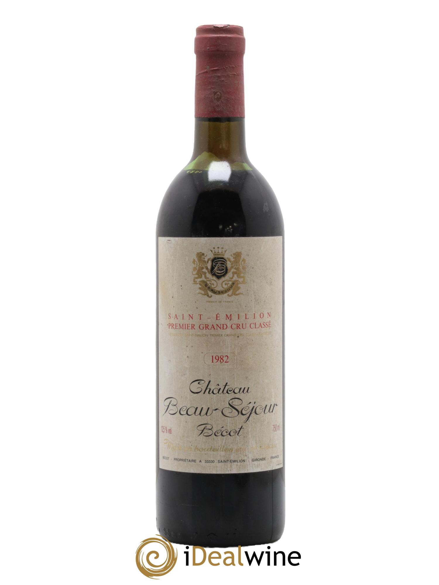 Château Beau-Séjour Bécot 1er Grand Cru Classé B 1982 - Lot de 1 bouteille - 0