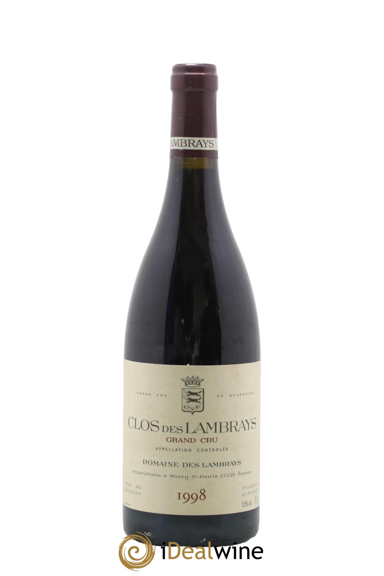 Clos des Lambrays Grand Cru Domaine des Lambrays 1998 - Lot de 1 bouteille - 0