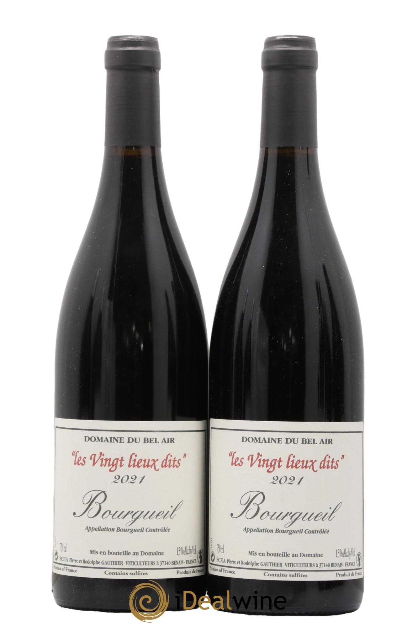 Bourgueil Vingt Lieux Dits Domaine du Bel Air 2021 - Lot de 2 bouteilles - 0