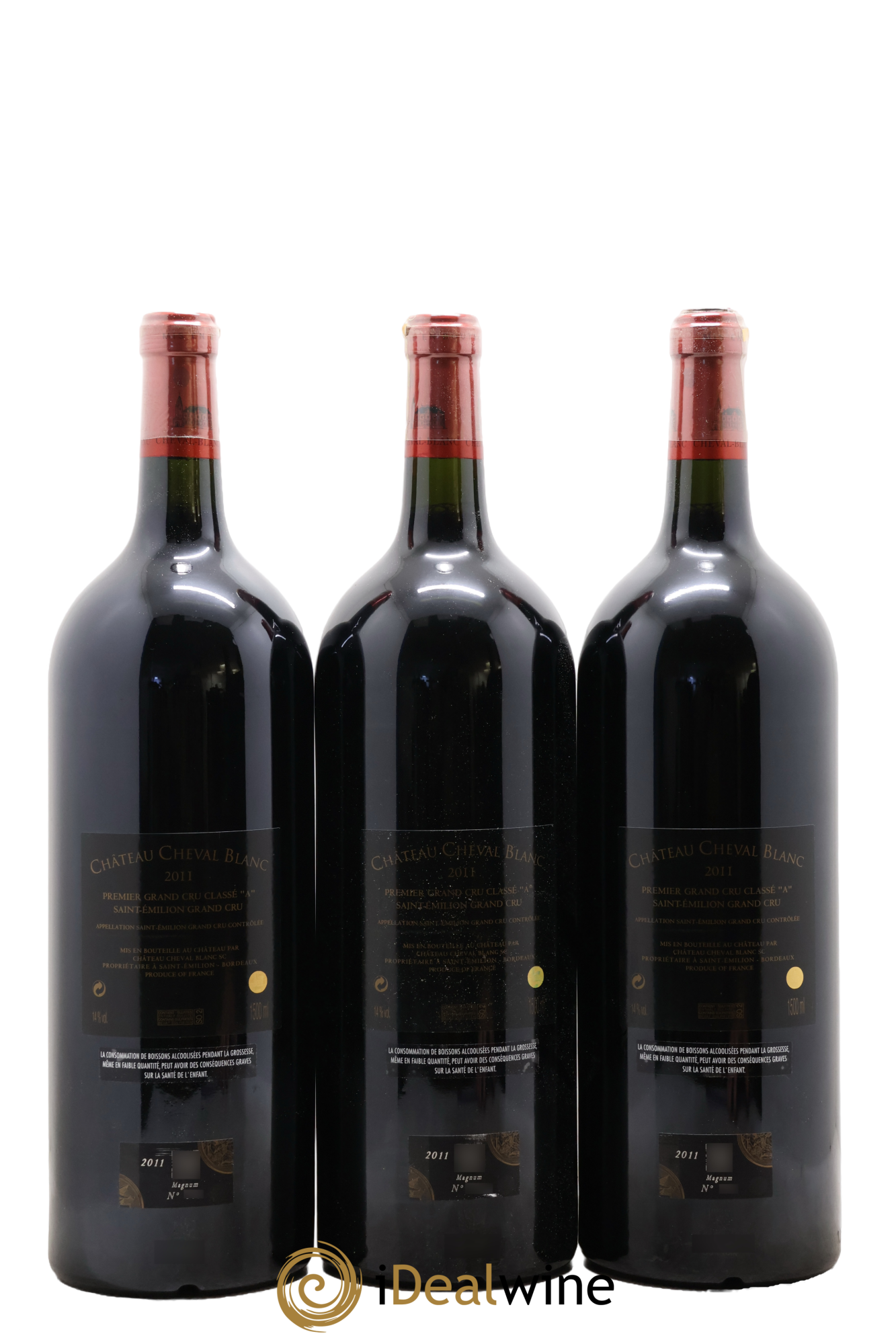 Château Cheval Blanc 1er Grand Cru Classé A 2011 - Lot de 3 magnums - 1