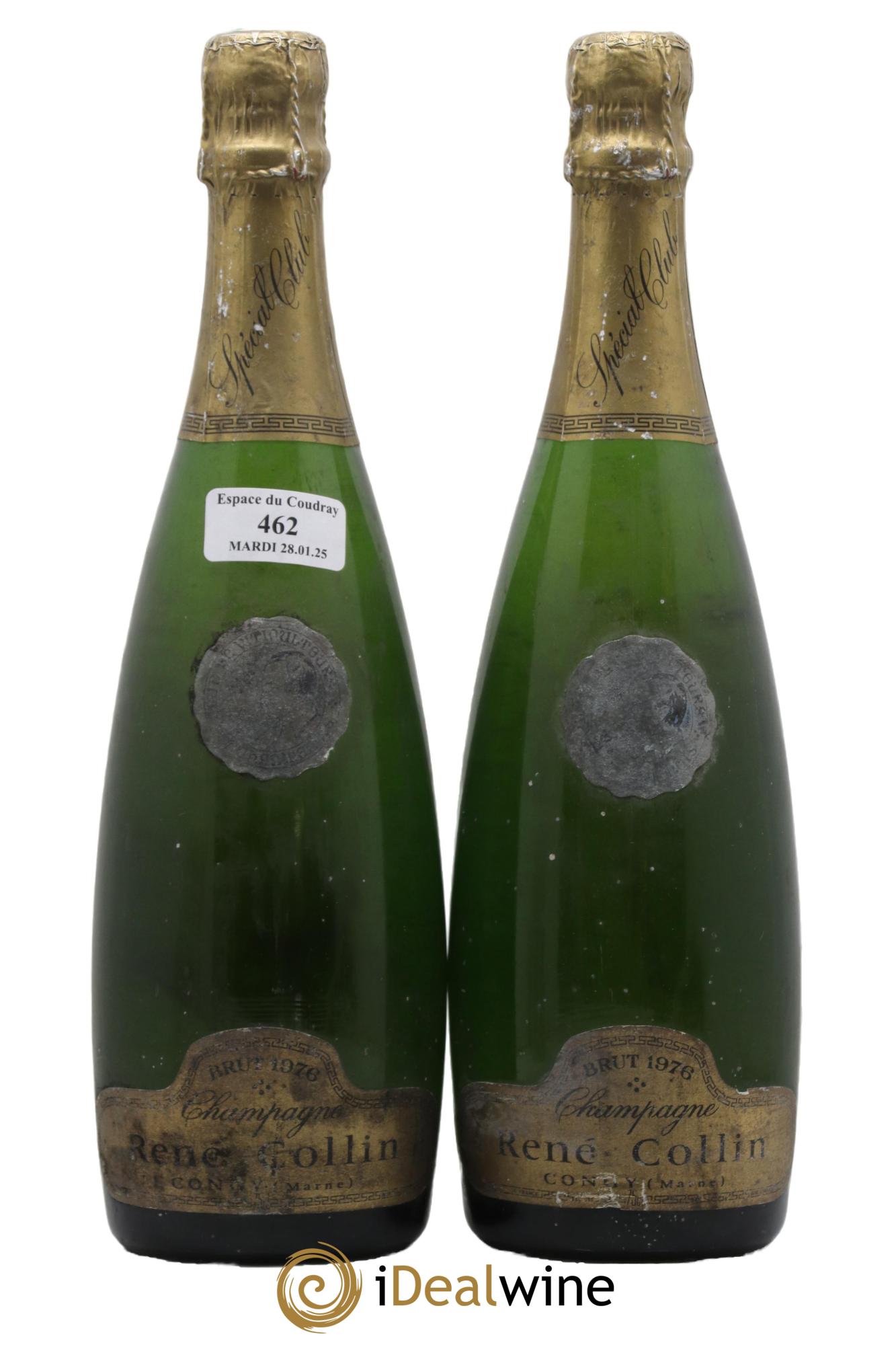 Champagne Brut Spéciale Club René Lequin-Collin 1976 - Lot de 2 bouteilles - 0