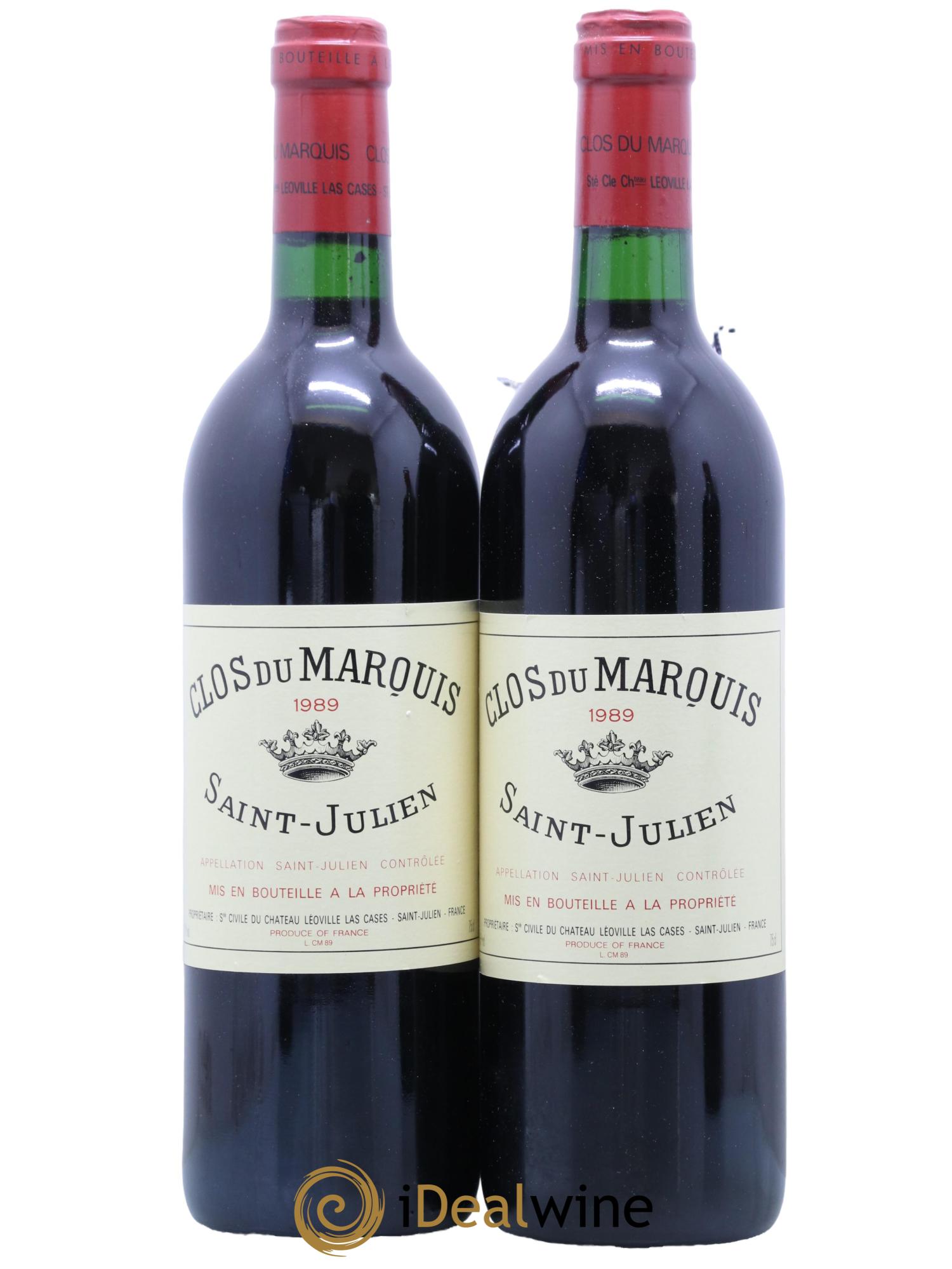 Clos du Marquis 1989 - Lot de 2 bouteilles - 0