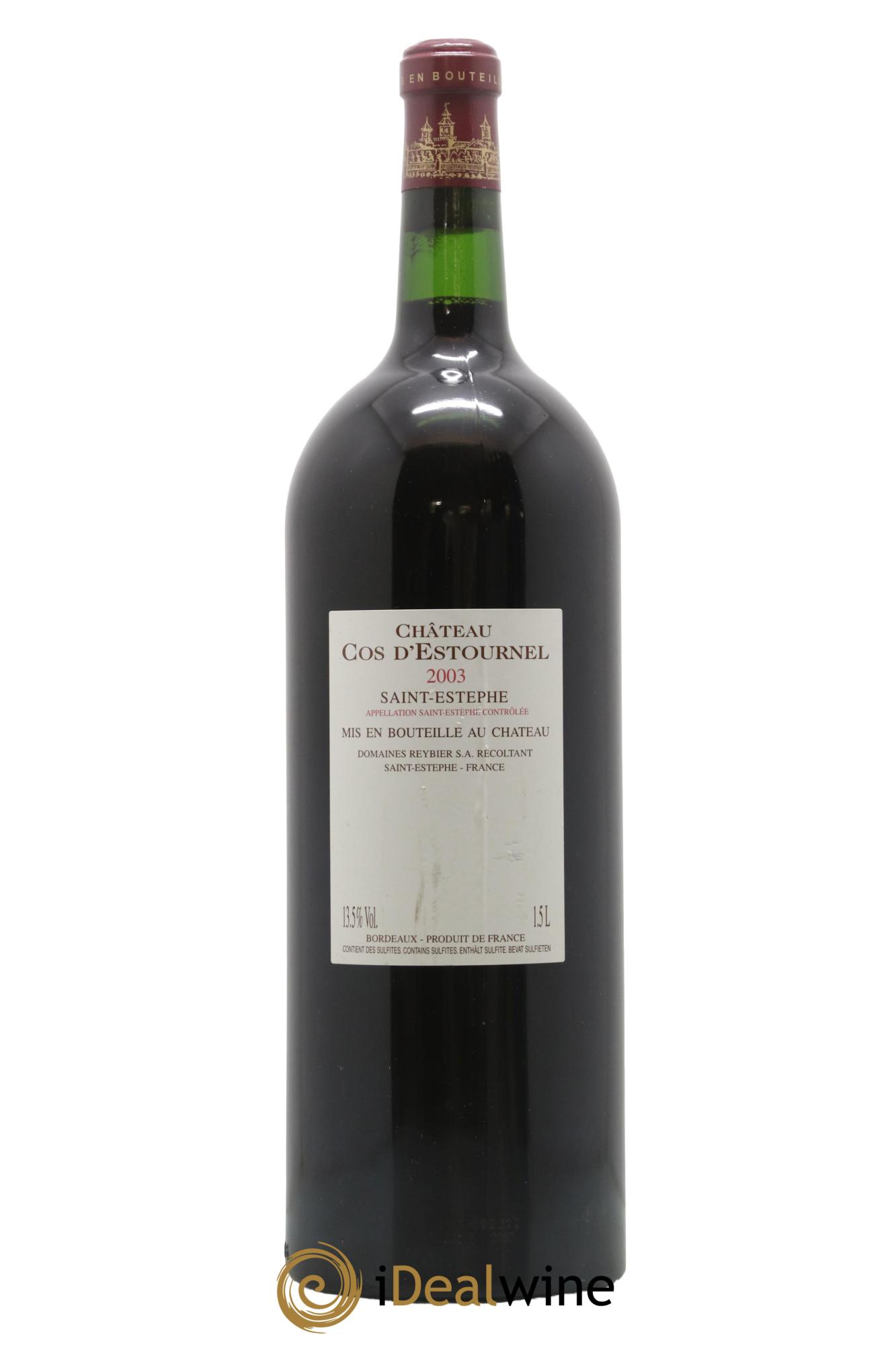 Cos d'Estournel 2ème Grand Cru Classé 2003 - Lot of 1 magnum - 1