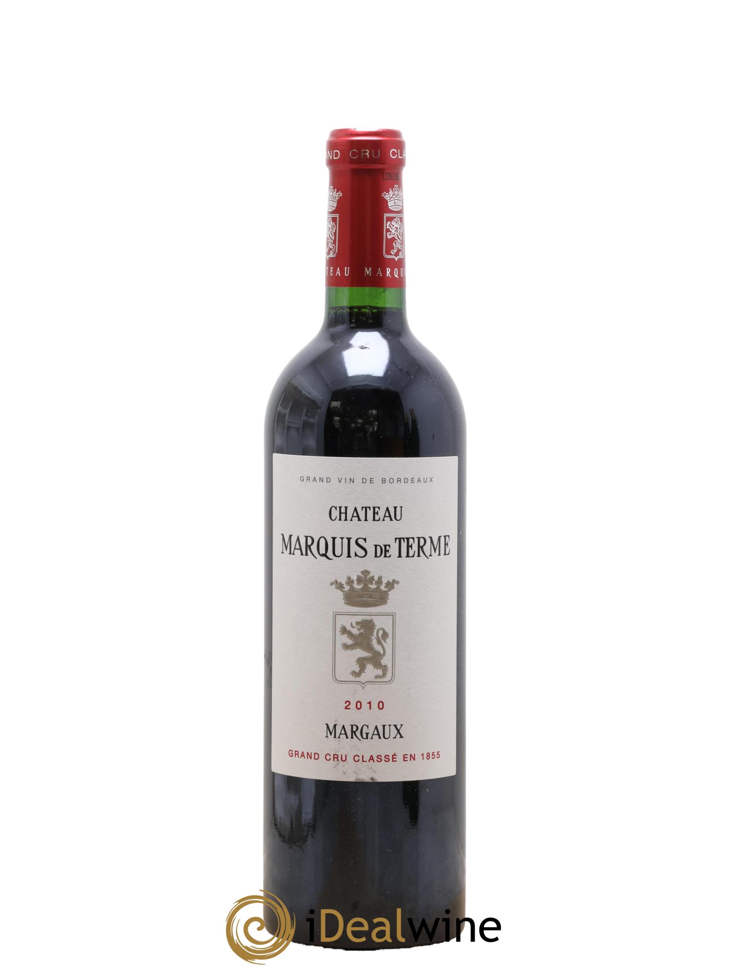Château Marquis de Terme 4ème Grand Cru Classé 2010 - Lot de 1 bouteille - 0