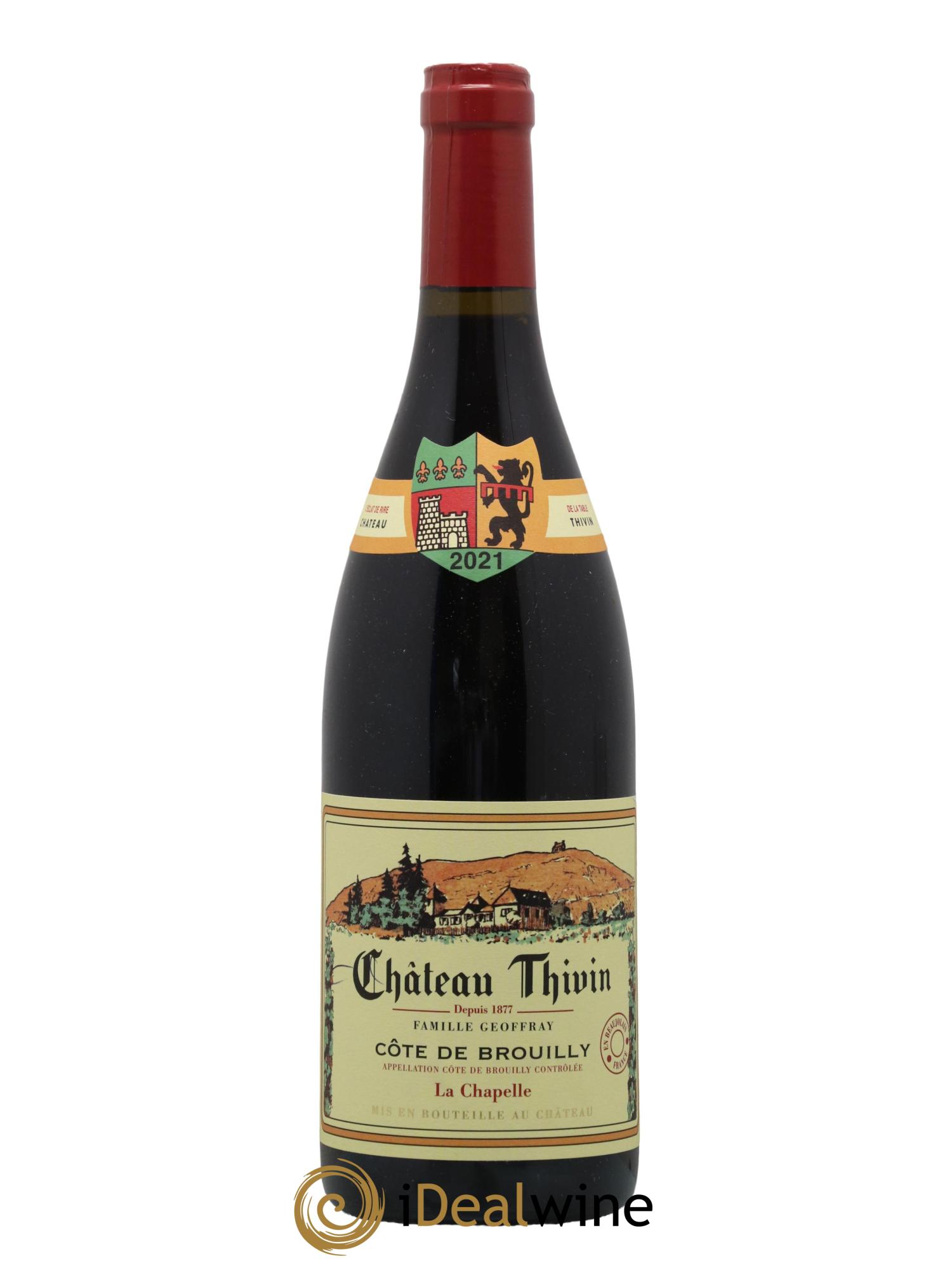 Côte de Brouilly Cuvée La Chapelle Château Thivin 2021 - Lot de 1 bouteille - 0