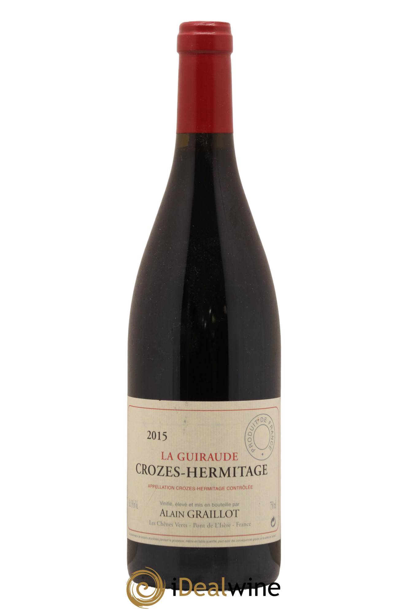 Crozes-Hermitage La Guiraude Domaine Graillot 2015 - Lot de 1 bouteille - 0