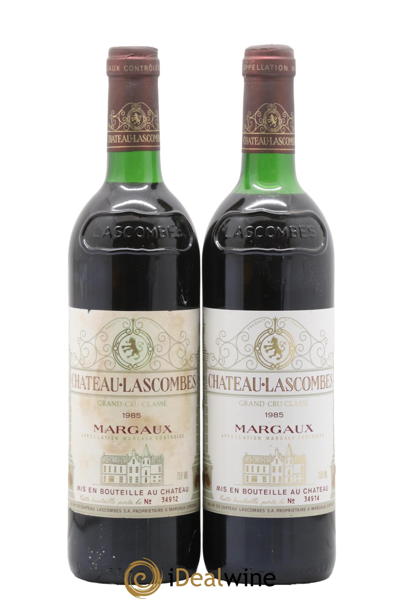 Château Lascombes 2ème Grand Cru Classé 1985 - Lot de 2 bouteilles - 0