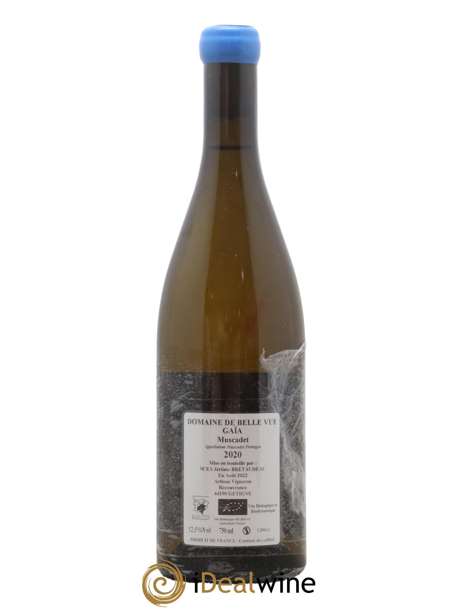 Muscadet-Sèvre-et-Maine Gaia Jérôme Bretaudeau - Domaine de Bellevue  2020 - Lot de 1 bouteille - 1