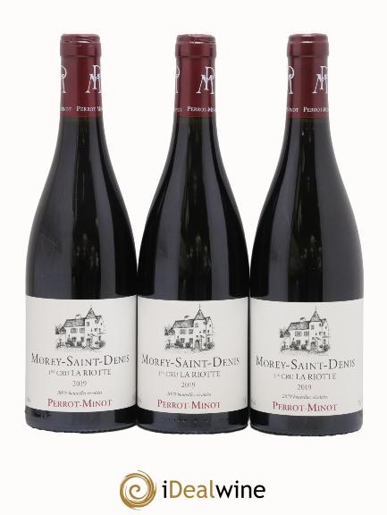 Morey Saint-Denis 1er Cru La Riotte Vieilles Vignes Perrot-Minot 2019 - Lot de 3 bouteilles - 0