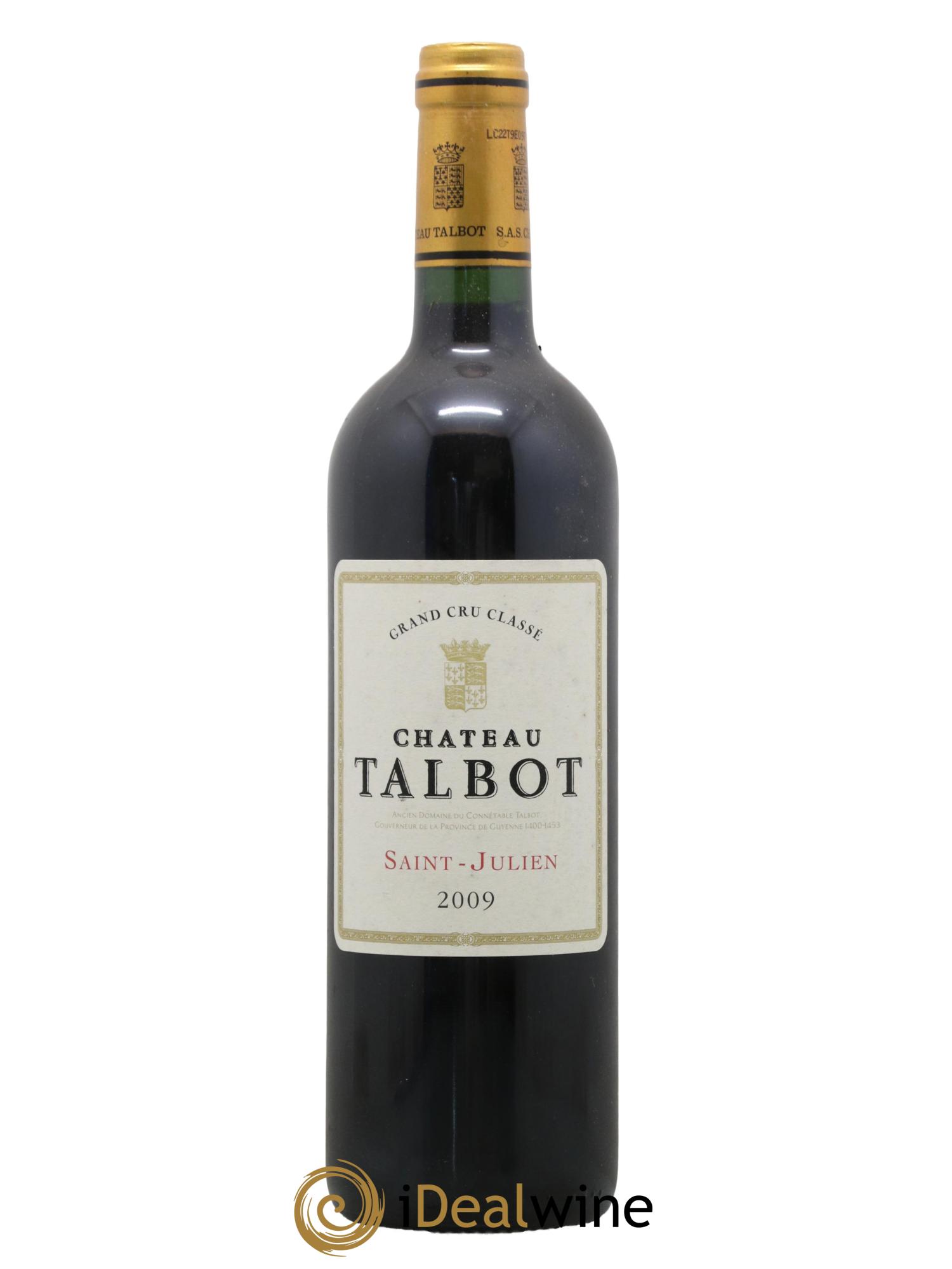 Château Talbot 4ème Grand Cru Classé 2009 - Lot de 1 bouteille - 0
