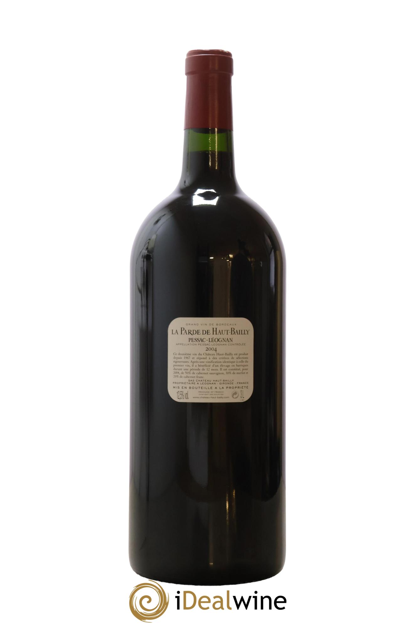 Haut Bailly II (Anciennement La Parde de Haut-Bailly) Second Vin 2004 - Lot de 1 double magnum - 2