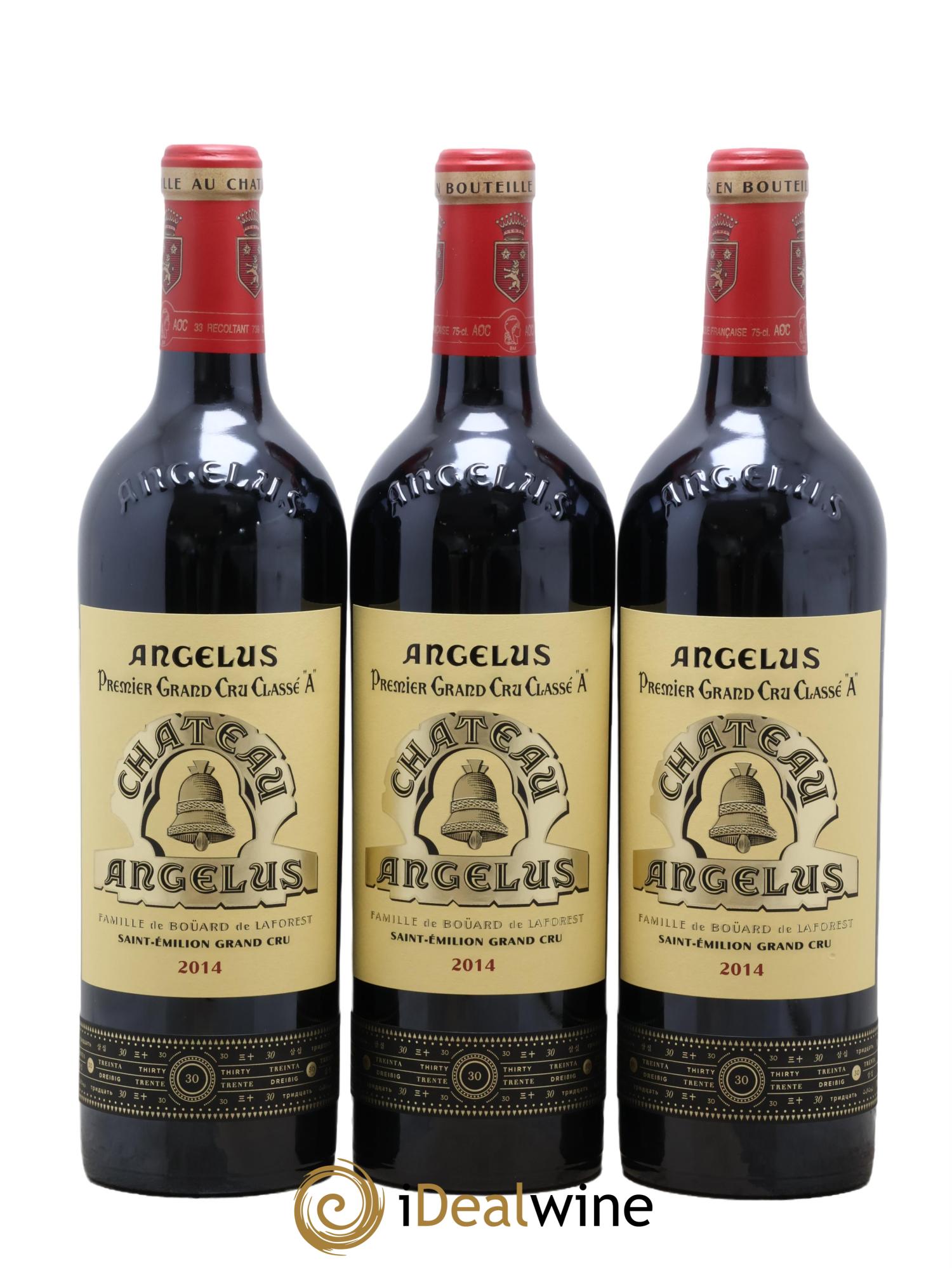 Château Angélus 1er Grand Cru Classé A 2014 - Posten von 3 Flaschen - 0