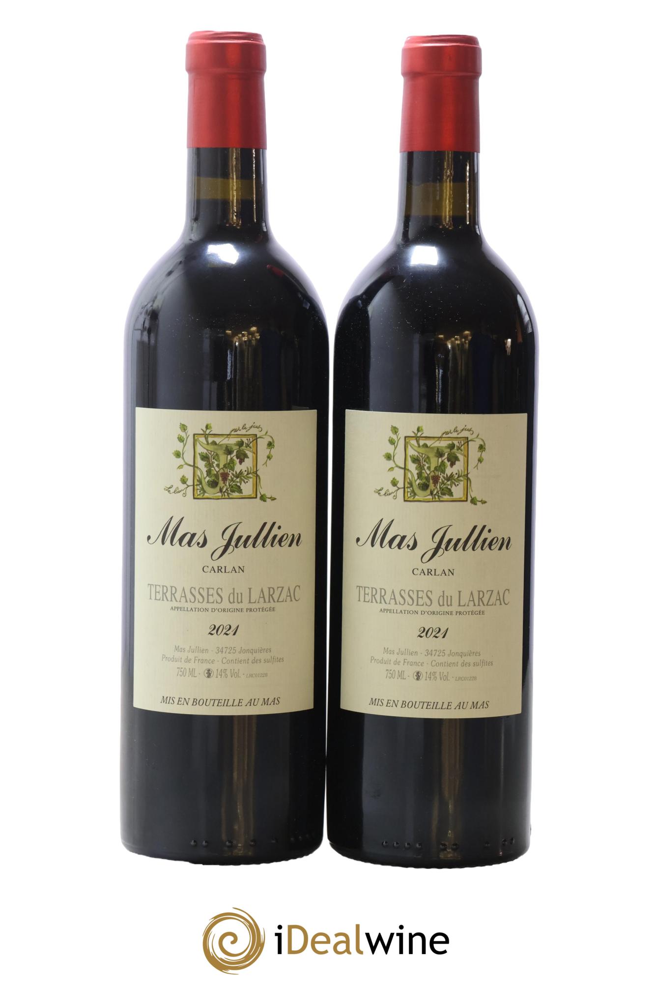 Terrasses du Larzac Mas Jullien Carlan Olivier Jullien 2021 - Lot of 2 bottles - 0