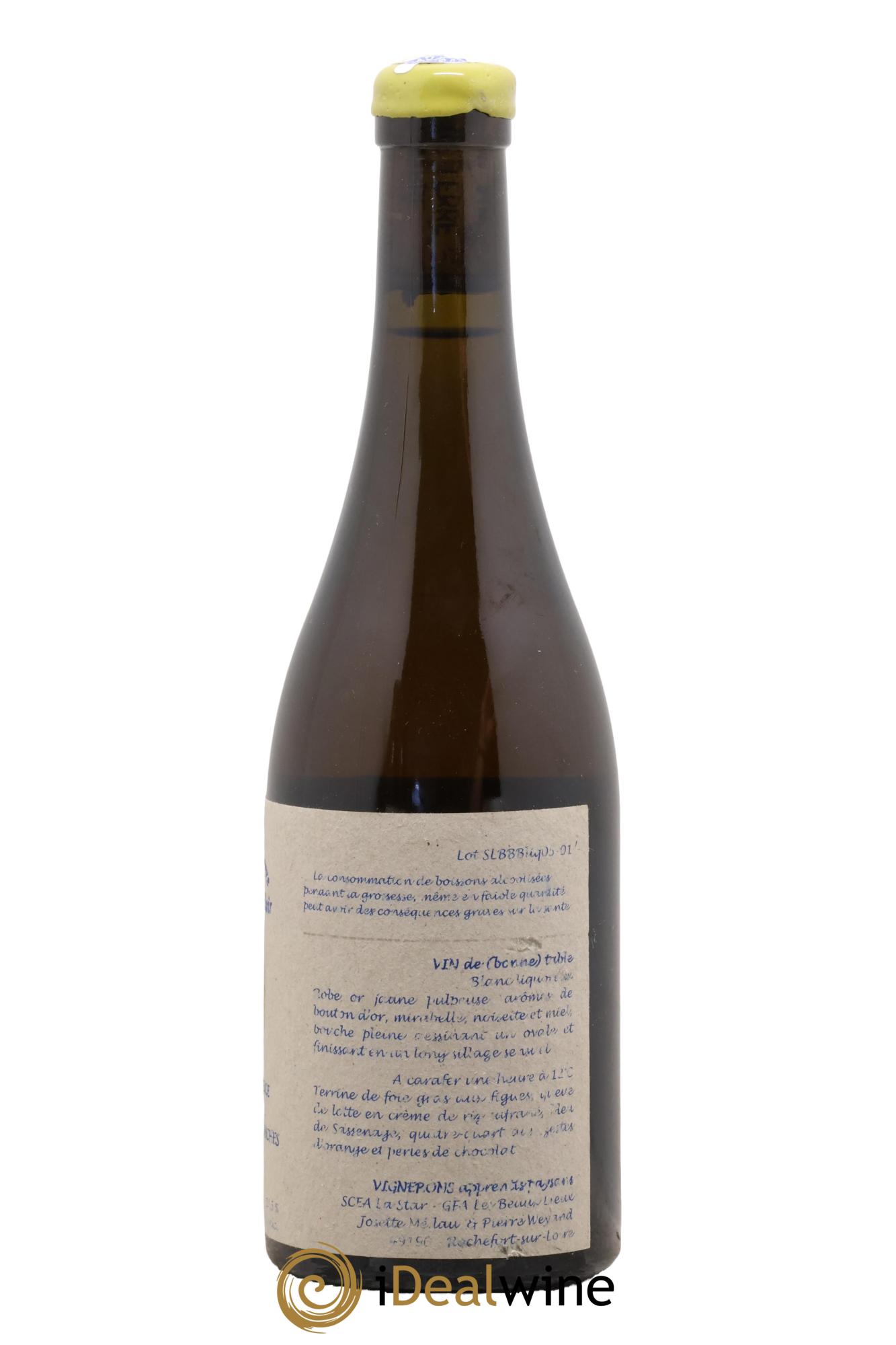 Vin de France La Quintessence de Lumière des Bonnes Blanches Josette Medau & Pierre Weyand 2005 - Lot de 1 format 50cl - 2