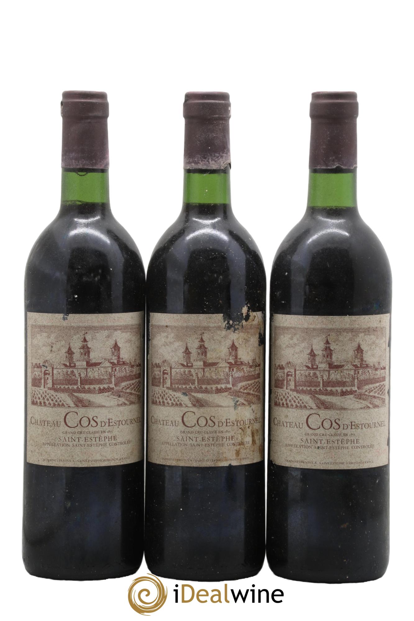 Cos d'Estournel 2ème Grand Cru Classé 1983 - Lot de 3 bouteilles - 0
