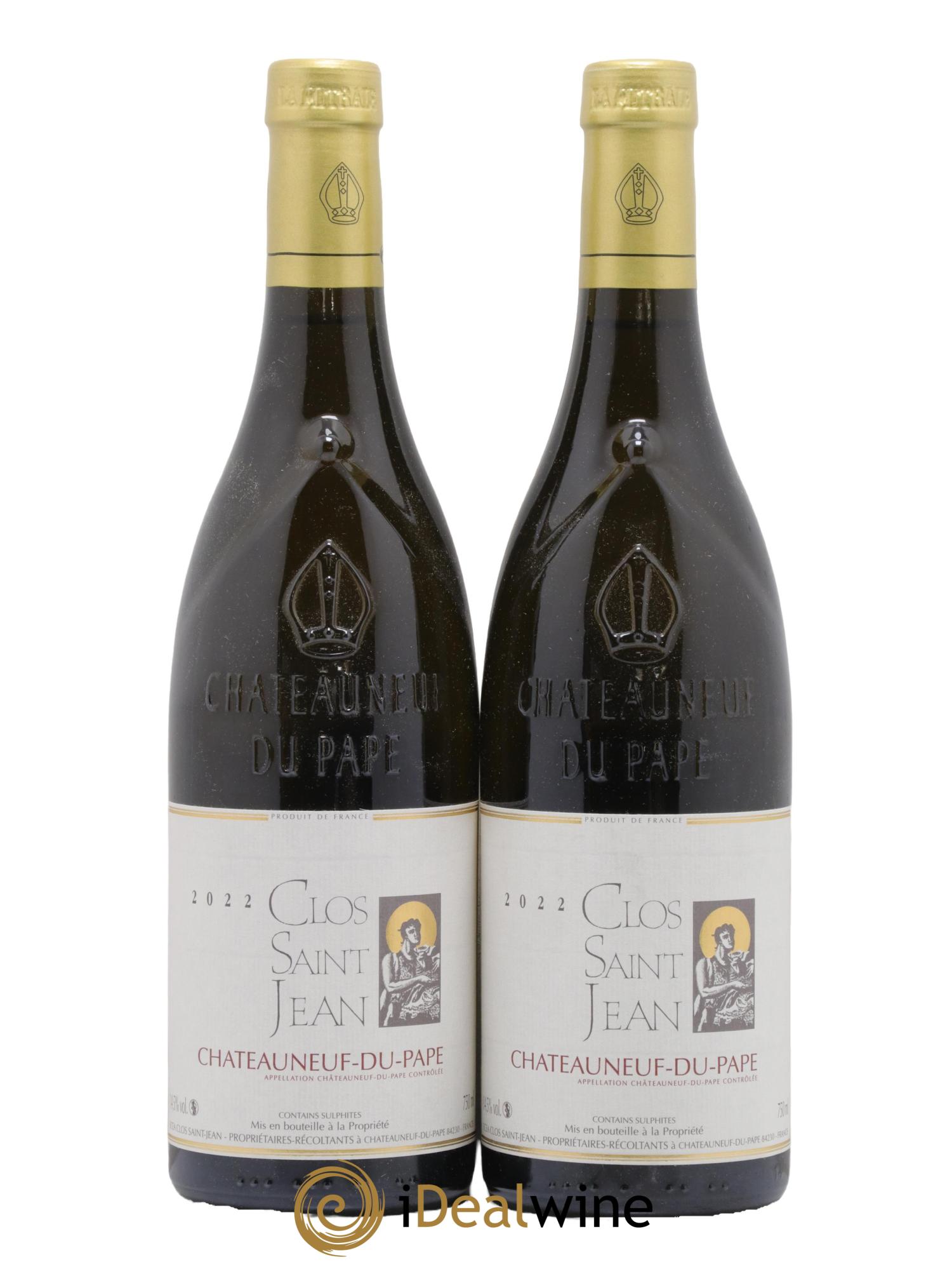 Châteauneuf-du-Pape Clos Saint-Jean Pascal et Vincent Maurel 2022 - Lot de 2 bouteilles - 0
