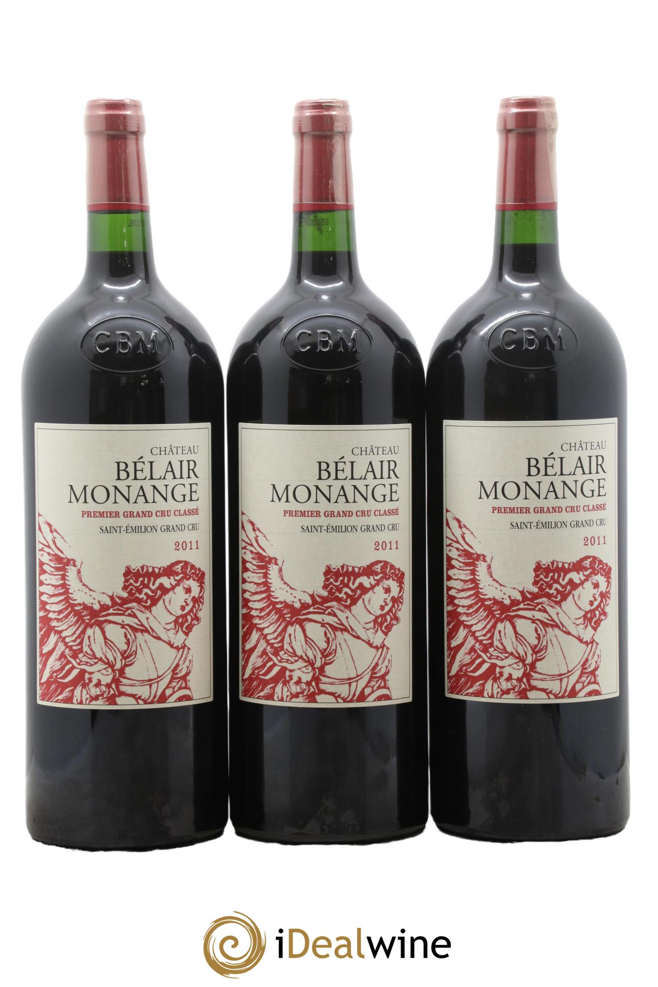 Château Belair (Belair-Monange) 1er Grand Cru Classé B 2011 - Lotto di 3 magnum - 0
