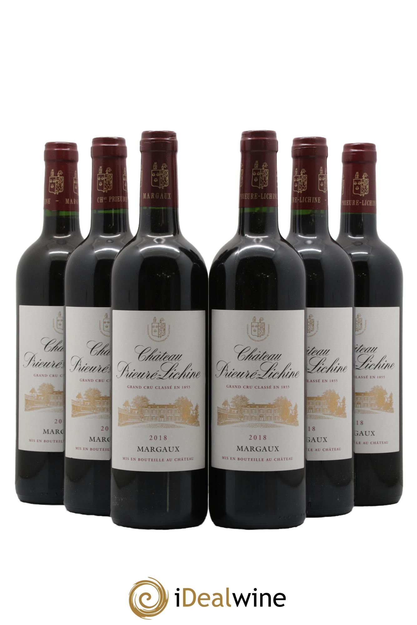Château Prieuré Lichine 4ème Grand Cru Classé 2018 - Lot of 6 bottles - 0