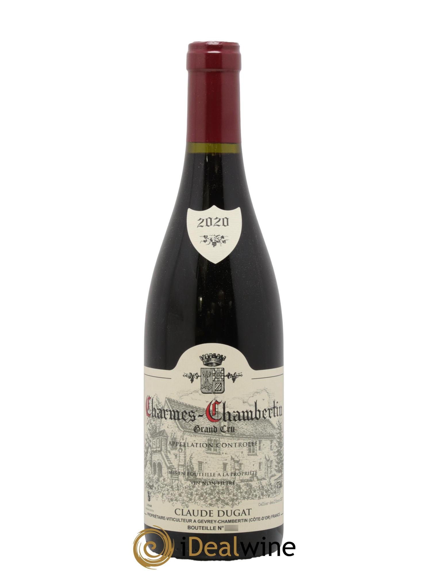Charmes-Chambertin Grand Cru Claude Dugat 2020 - Lot de 1 bouteille - 0