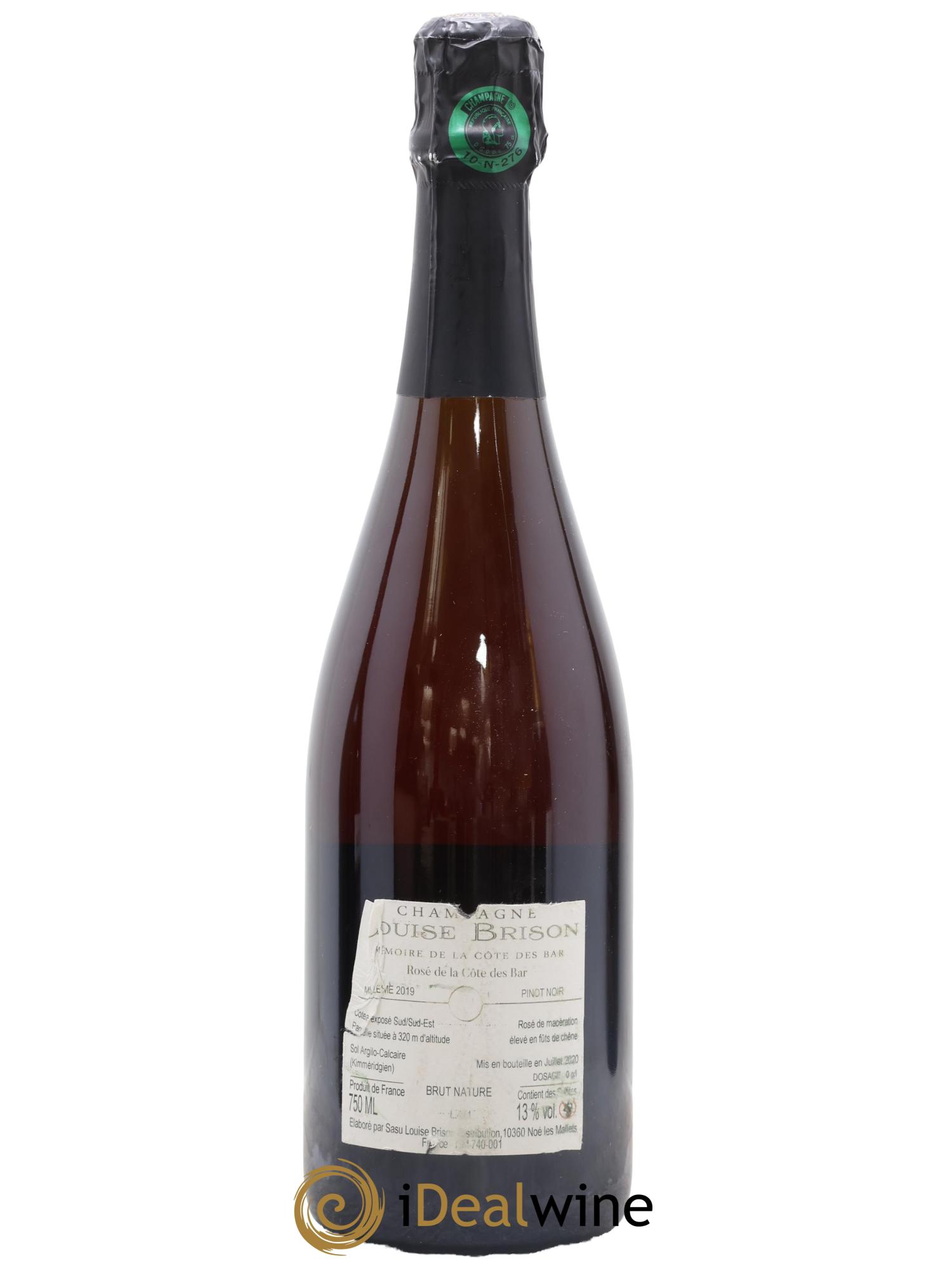 Mémoires de la Côte des Bars Louise Brison 2019 - Lot de 1 bouteille - 1