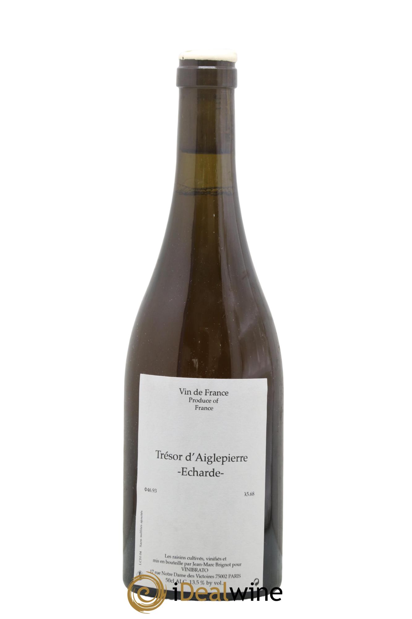 Vin de France Trésor d'Aiglepierre - Echarde Jean-Marc Brignot 2004 - Lotto di 1 formato 50cl - 0