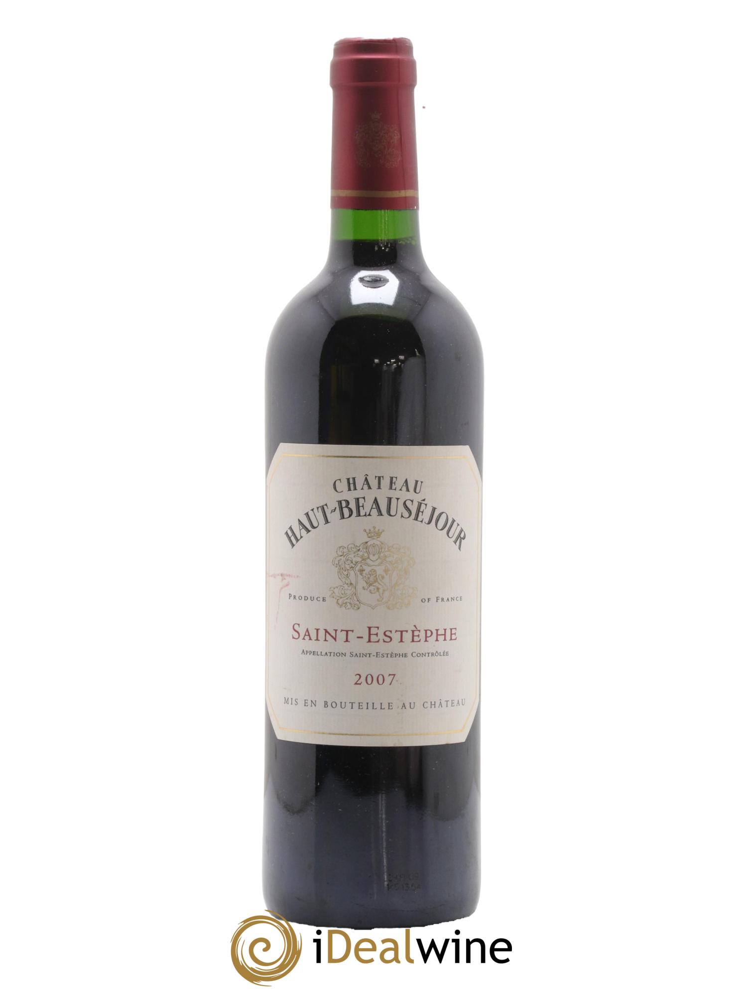 Château Haut Beauséjour Cru Bourgeois 2007 - Lot de 1 bouteille - 0