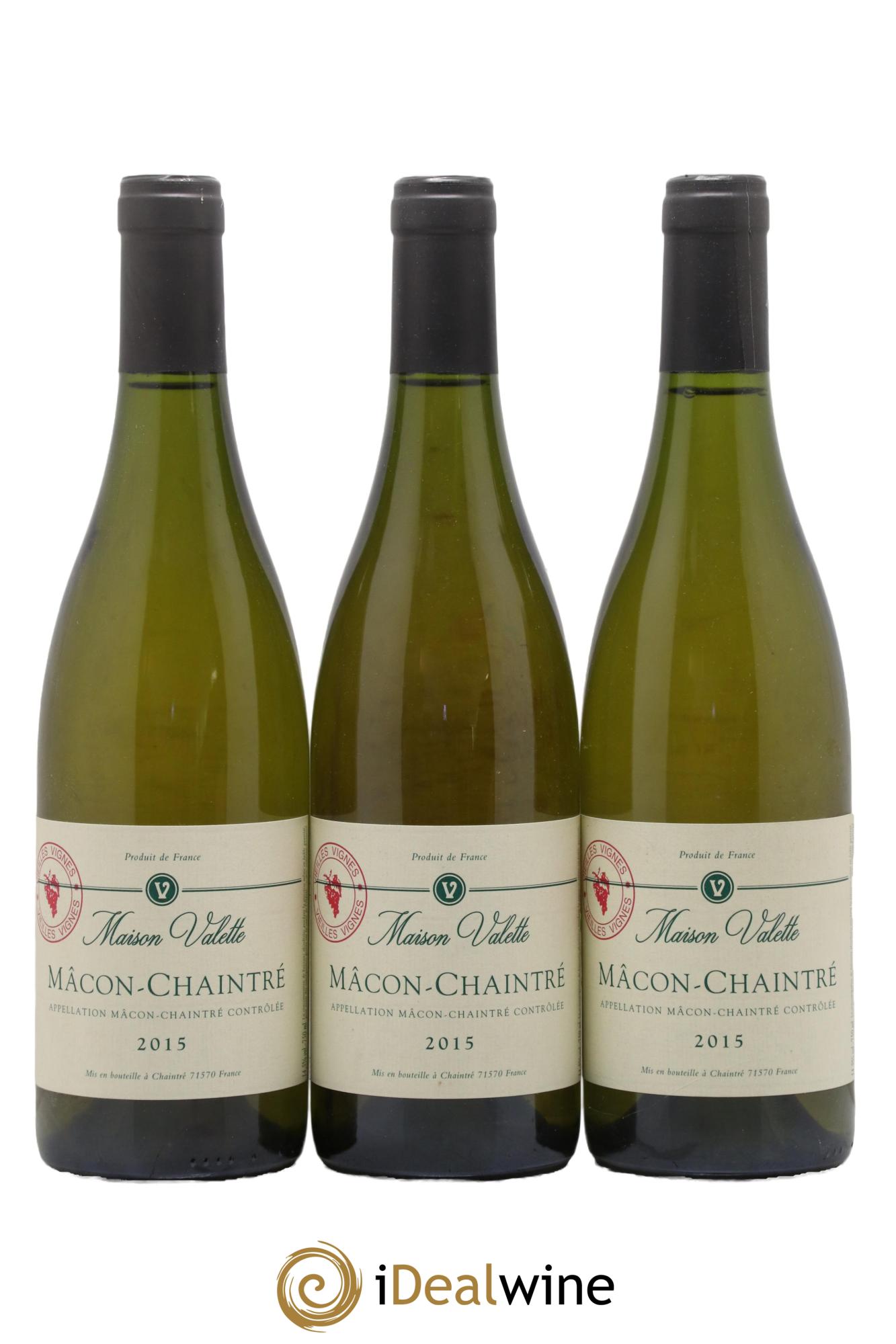 Mâcon Chaintré  Vieilles Vignes Valette (Domaine) 2015 - Lot de 3 bouteilles - 0