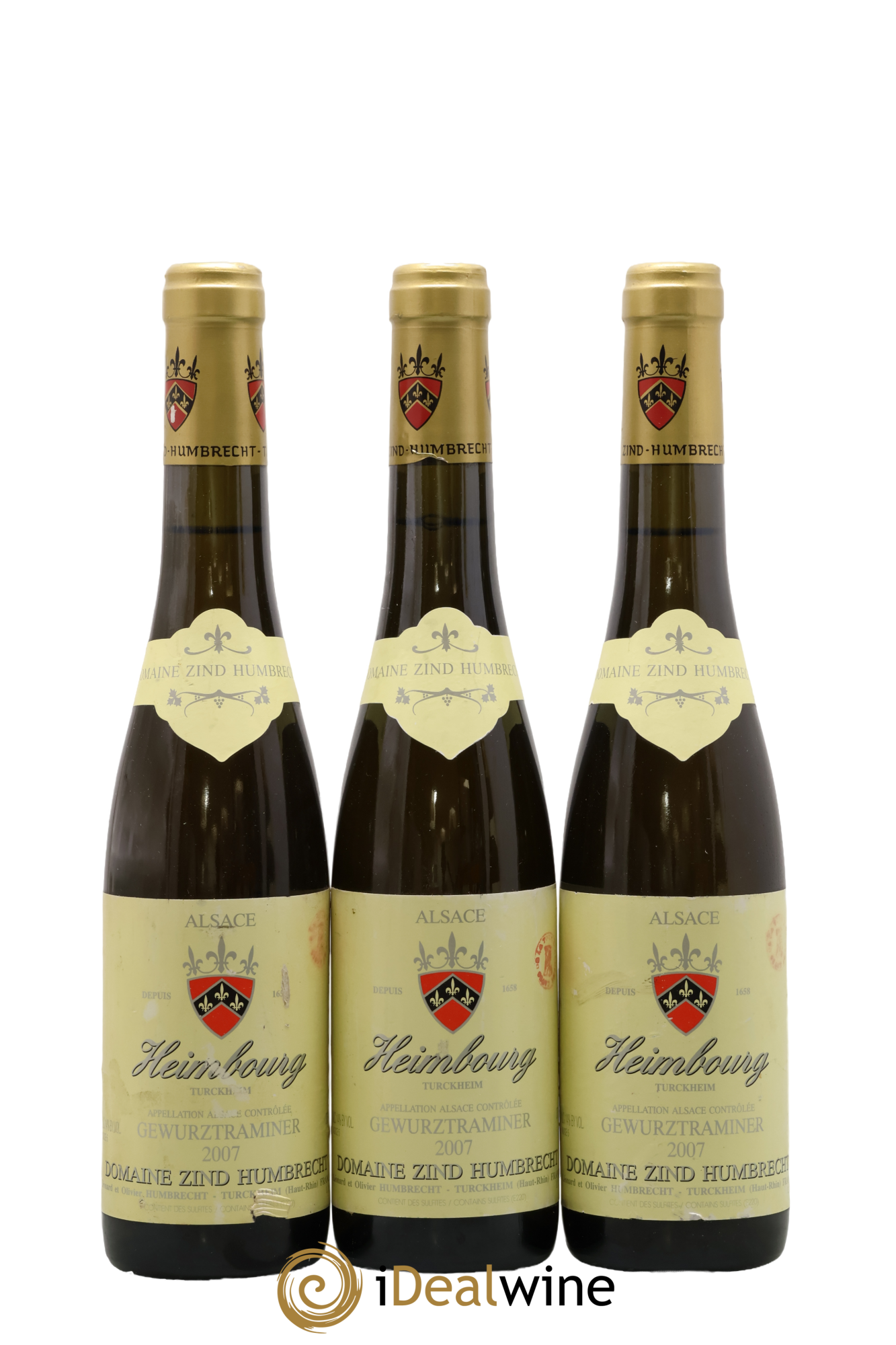 Alsace Gewurztraminer Heimbourg Zind-Humbrecht 2007 - Lotto di 3 mezze bottiglie - 0