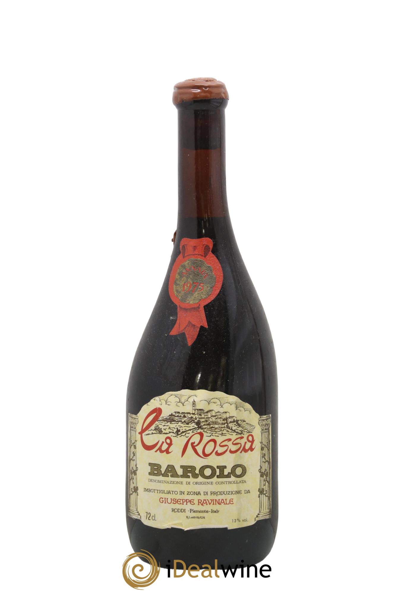 Barolo Ca Rossa Giuseppe Ravinale 1975 - Lot of 1 bottle - 0