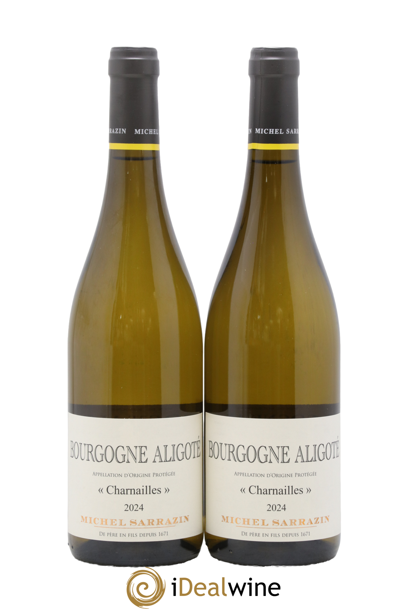 Bourgogne Aligoté Charnailles Michel Sarrazin Et Fils 2024 - Lot de 2 bouteilles - 0