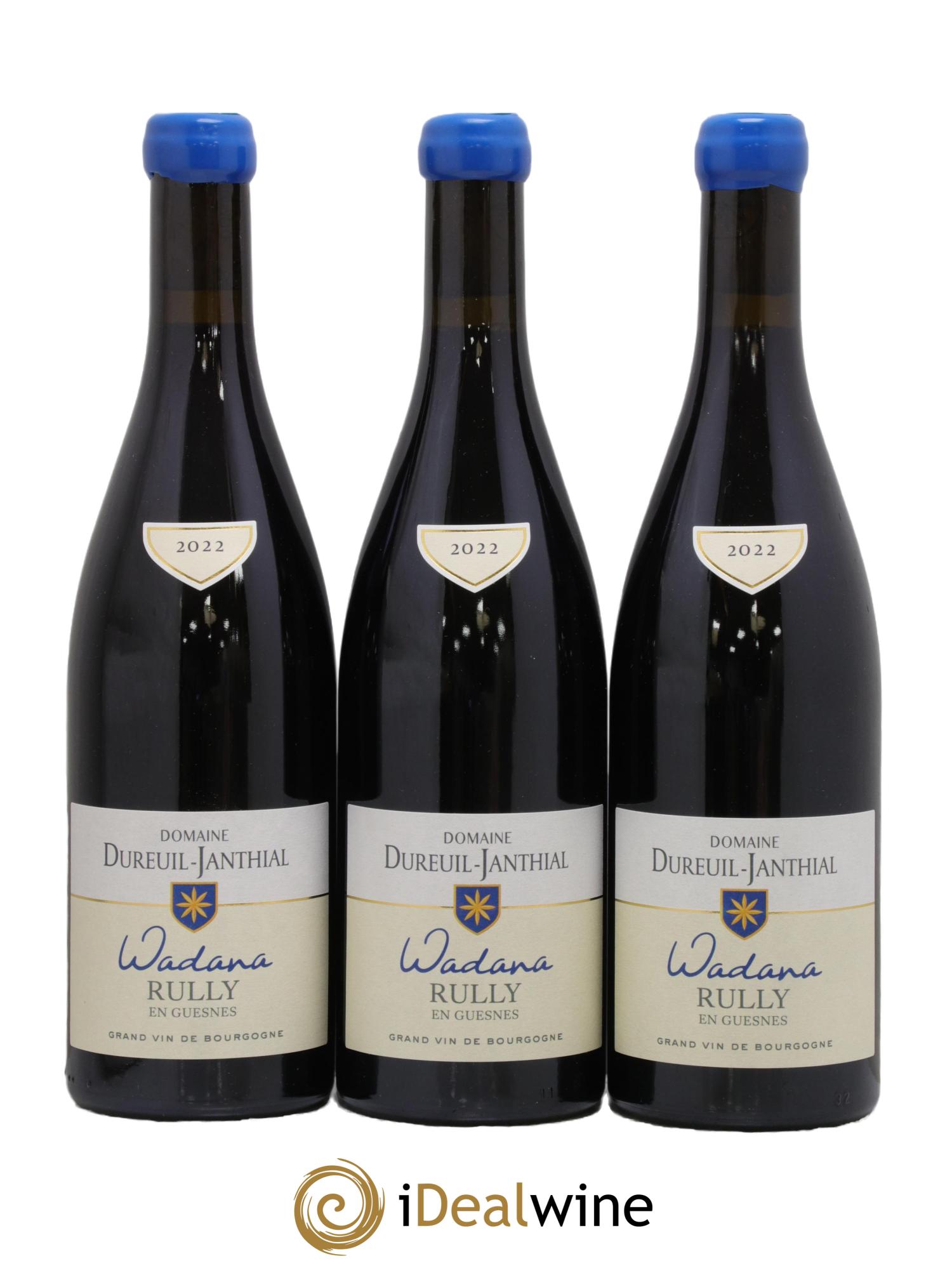 Rully En Guesnes Wadana Vincent Dureuil-Janthial 2022 - Lot de 3 bouteilles - 0