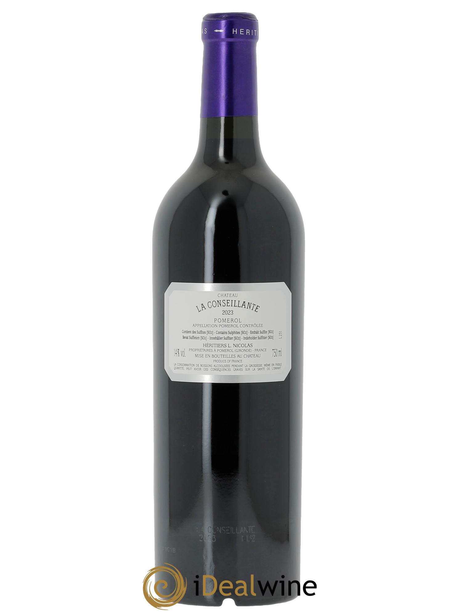 Château la Conseillante (CBO à partir de 3 bts) 2023 - Lot de 1 bouteille - 1