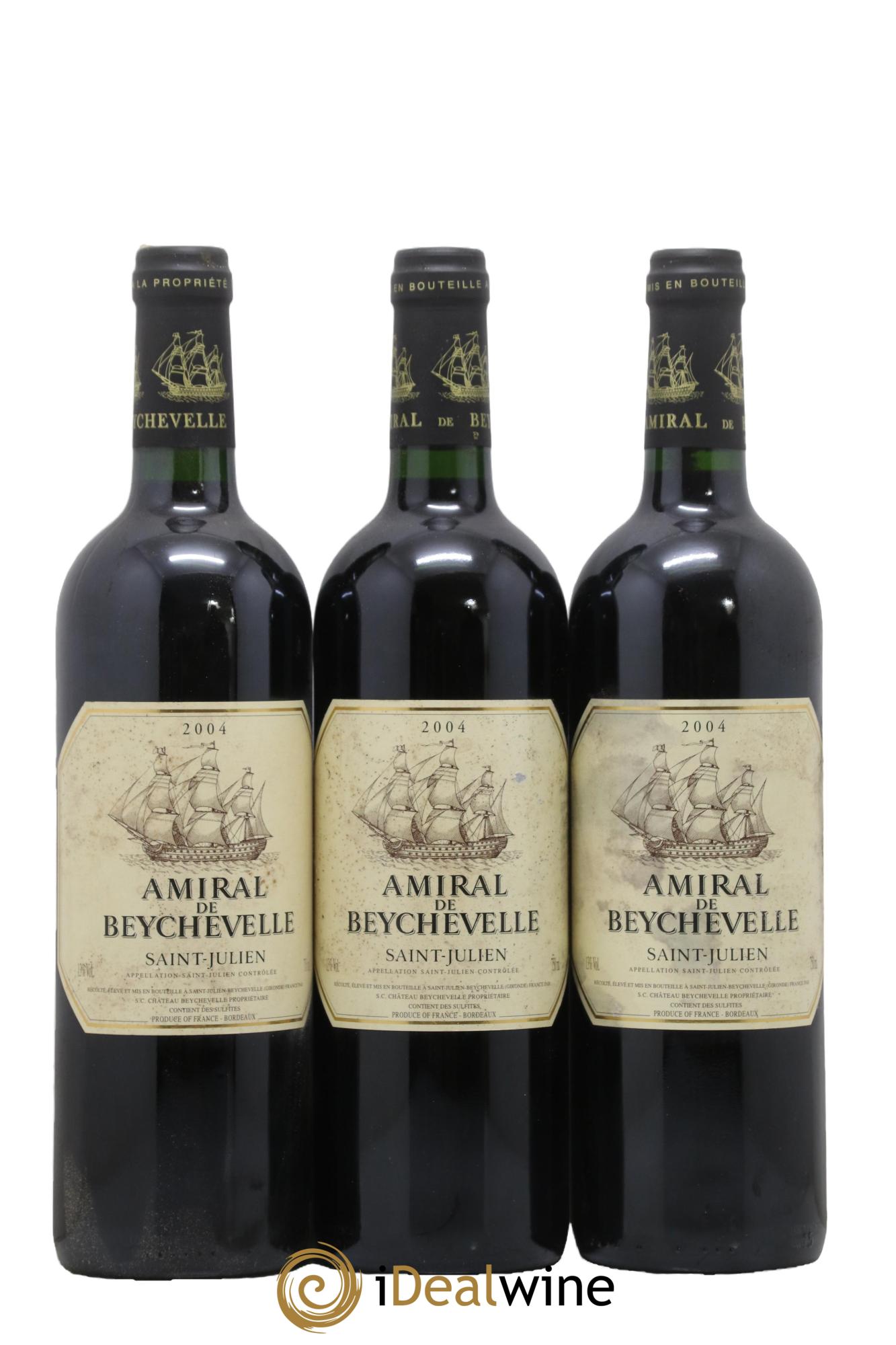 Amiral de Beychevelle Second Vin 2004 - Lot of 6 bottles - 2