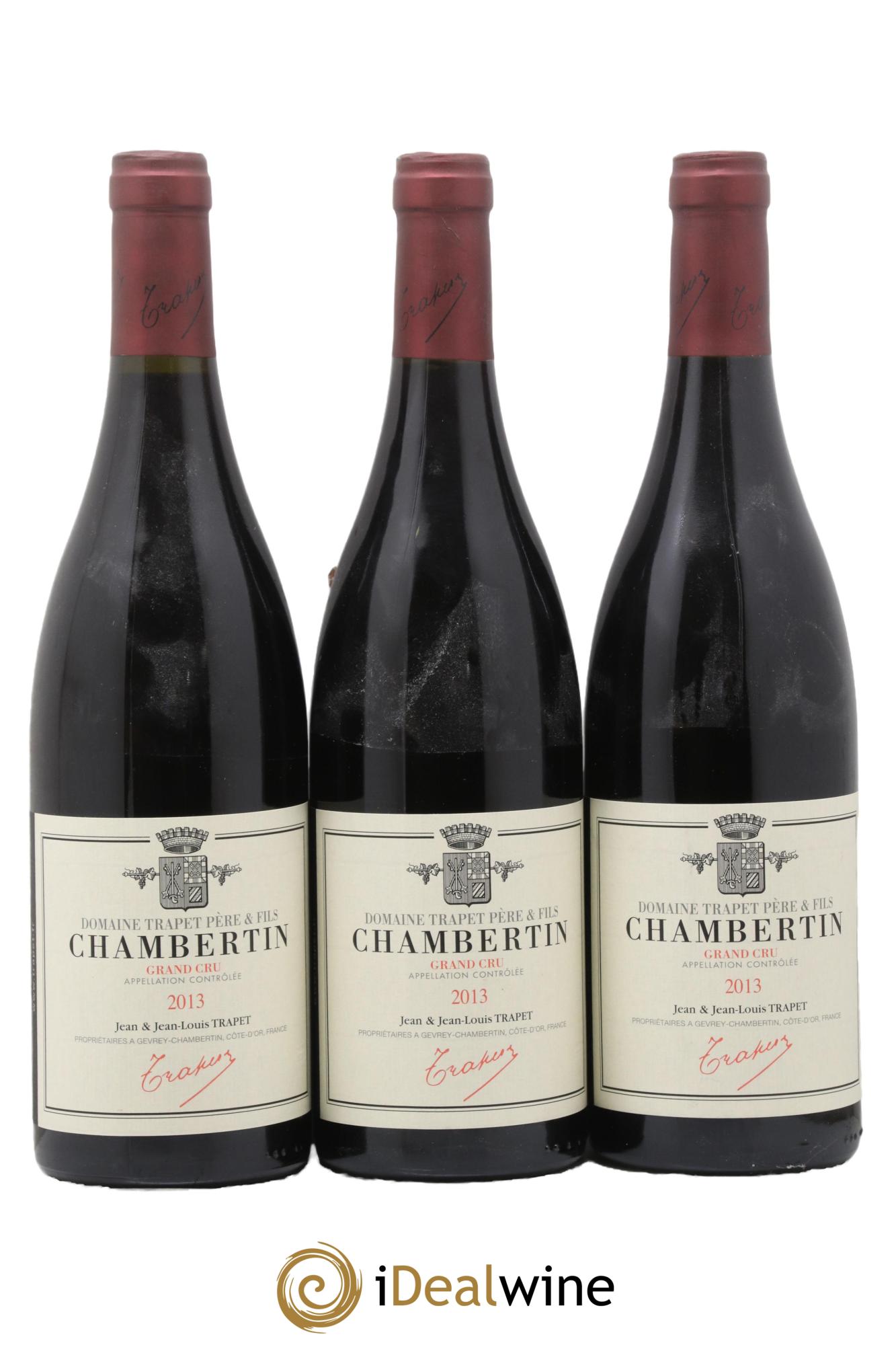 Chambertin Grand Cru Domaine Trapet 2013 - Lot de 3 bouteilles - 0