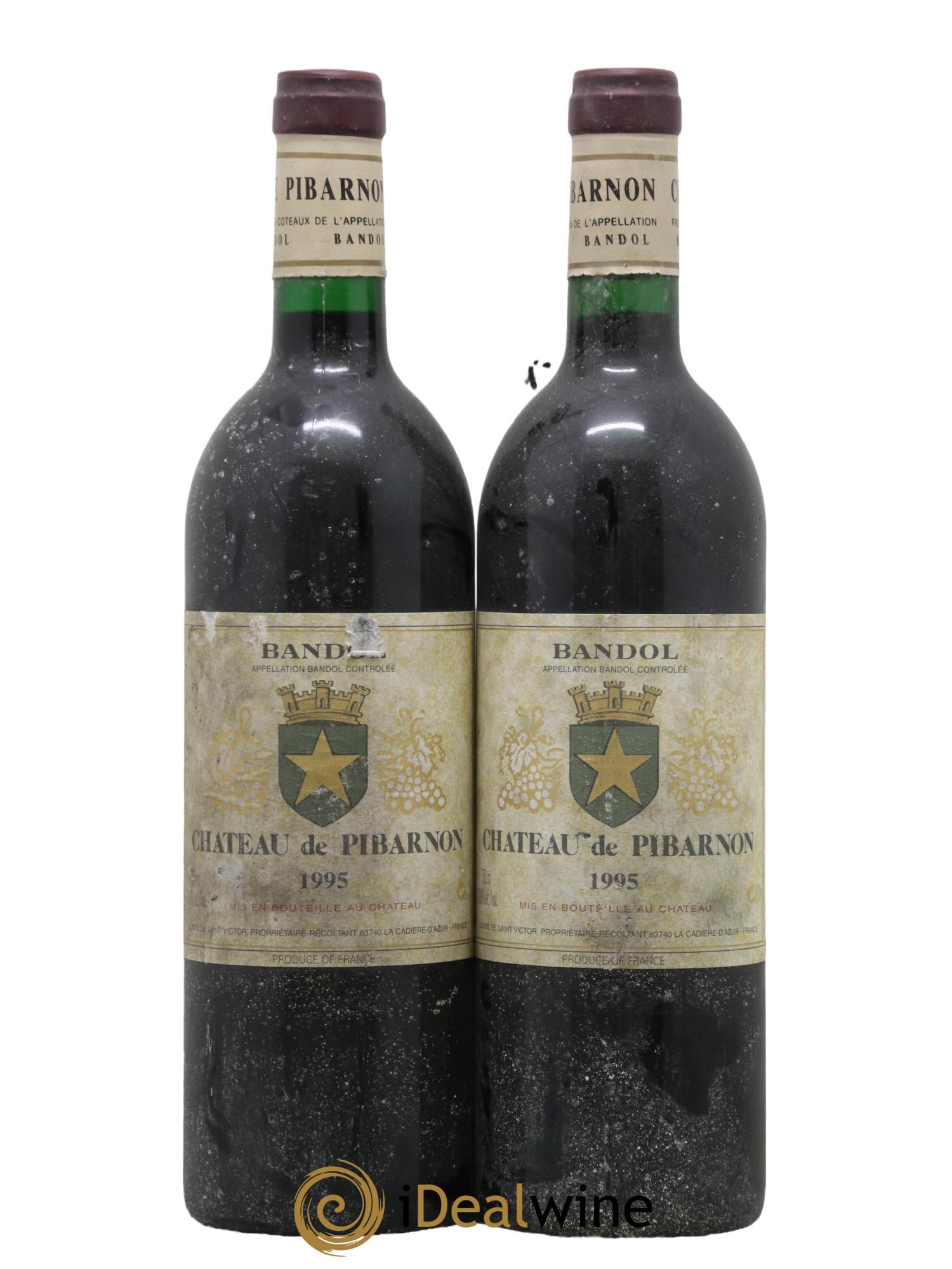 Bandol Château de Pibarnon Comte de Saint-Victor 1995 - Lot de 2 bouteilles - 0