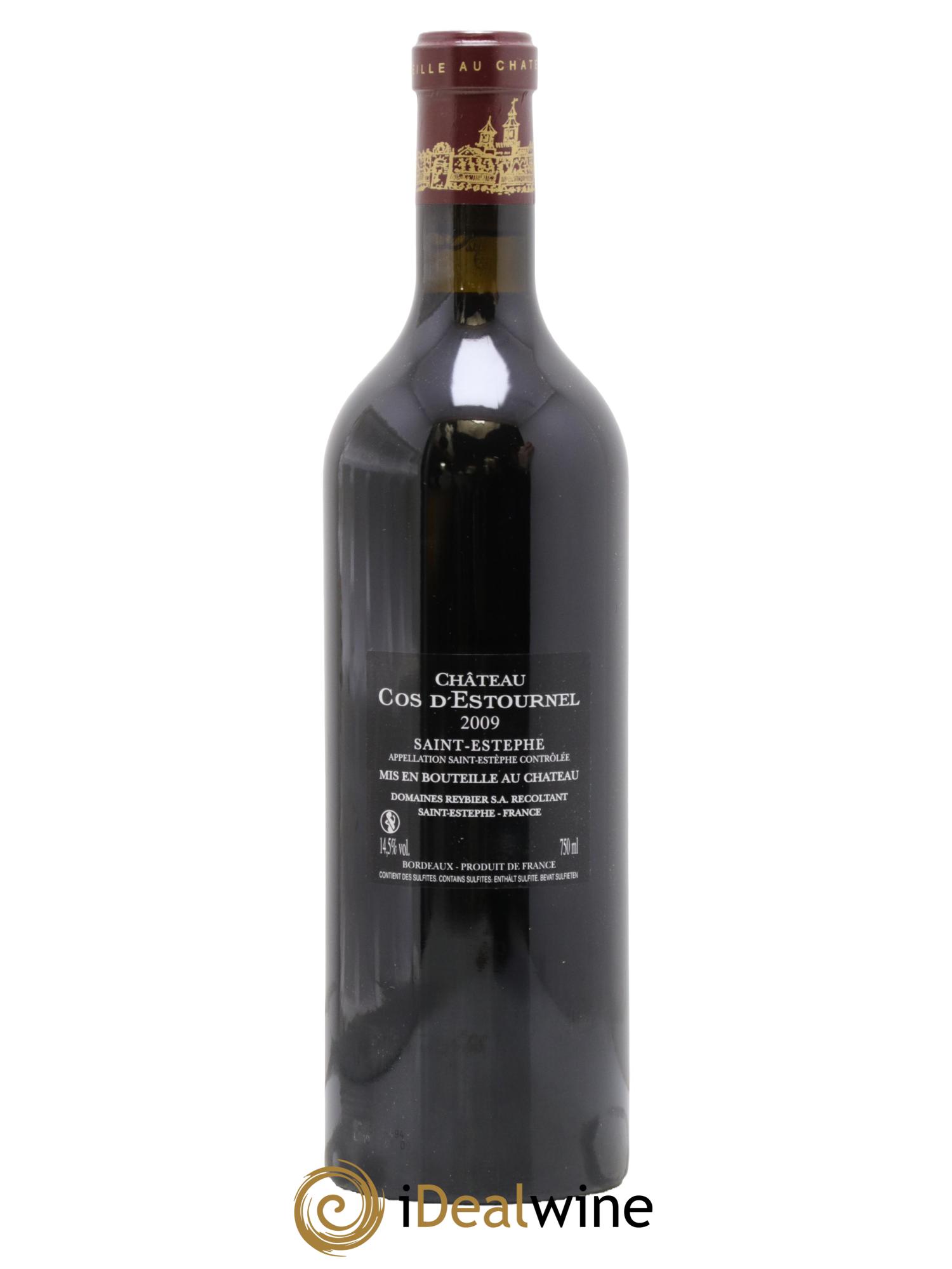 Cos d'Estournel 2ème Grand Cru Classé 2009 - Posten von 1 Flasche - 1