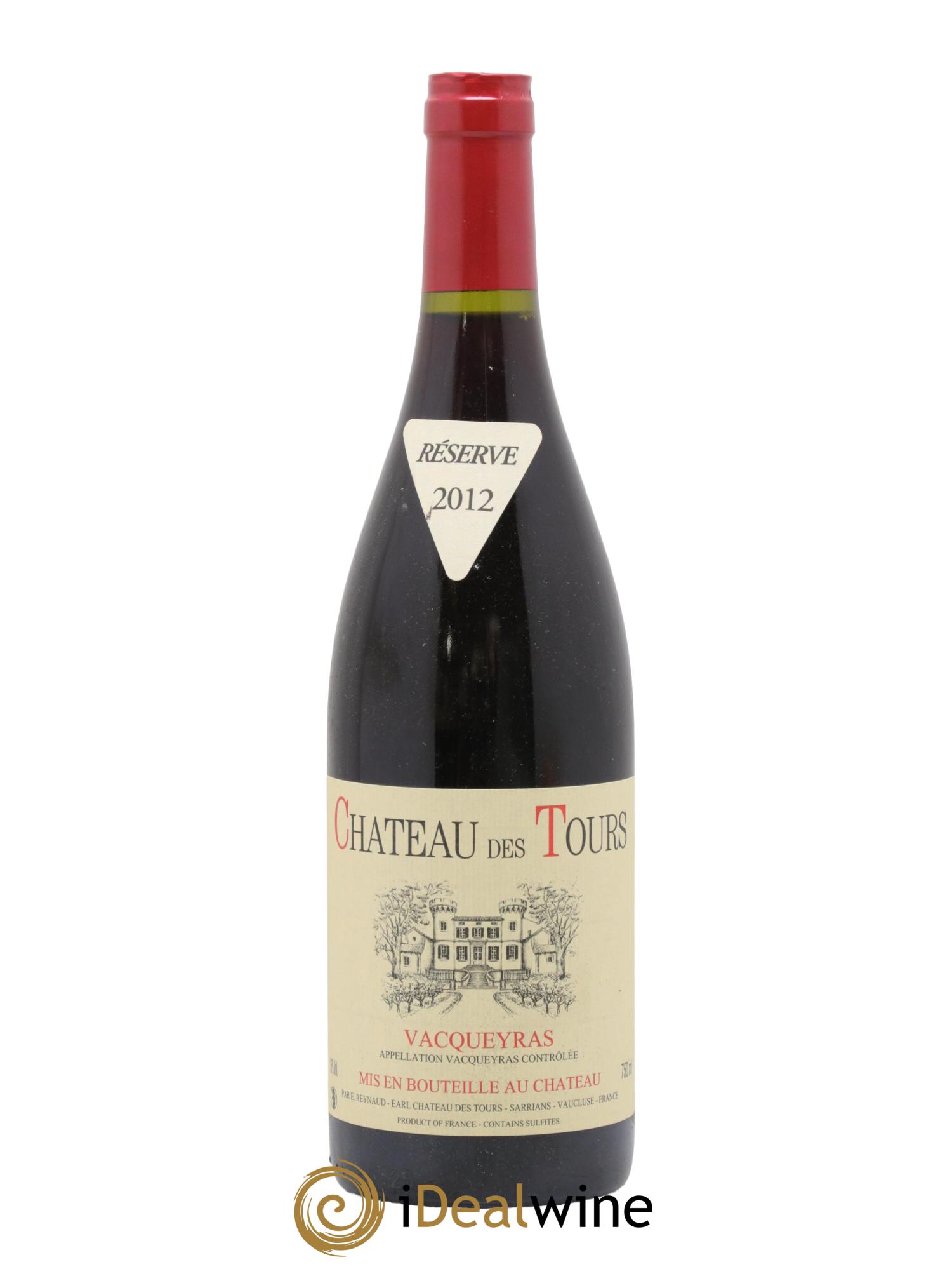 Vacqueyras Château des Tours Emmanuel Reynaud  2012 - Lot de 1 bouteille - 0