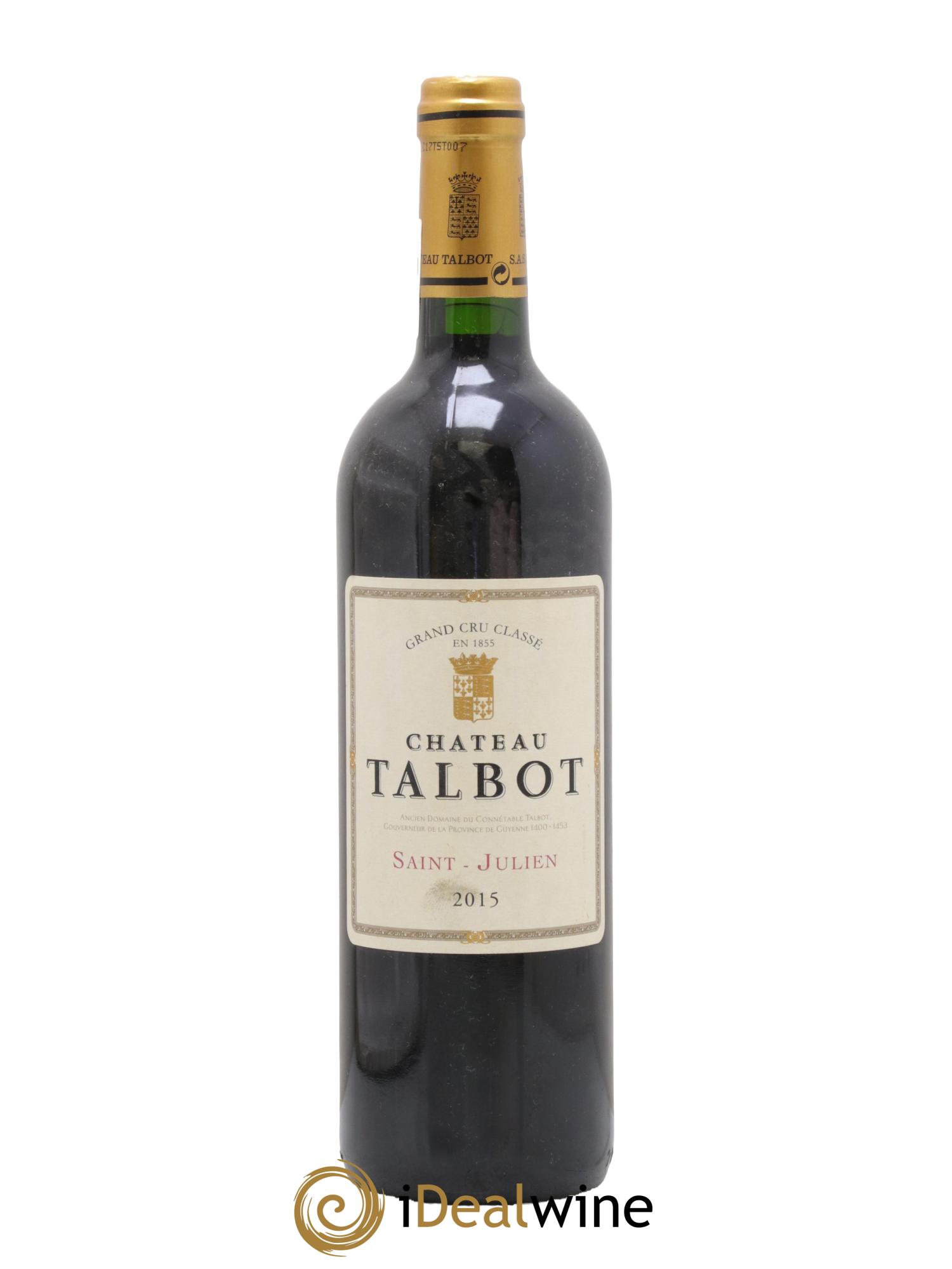 Château Talbot 4ème Grand Cru Classé 2015 - Lotto di 1 bottiglia - 0