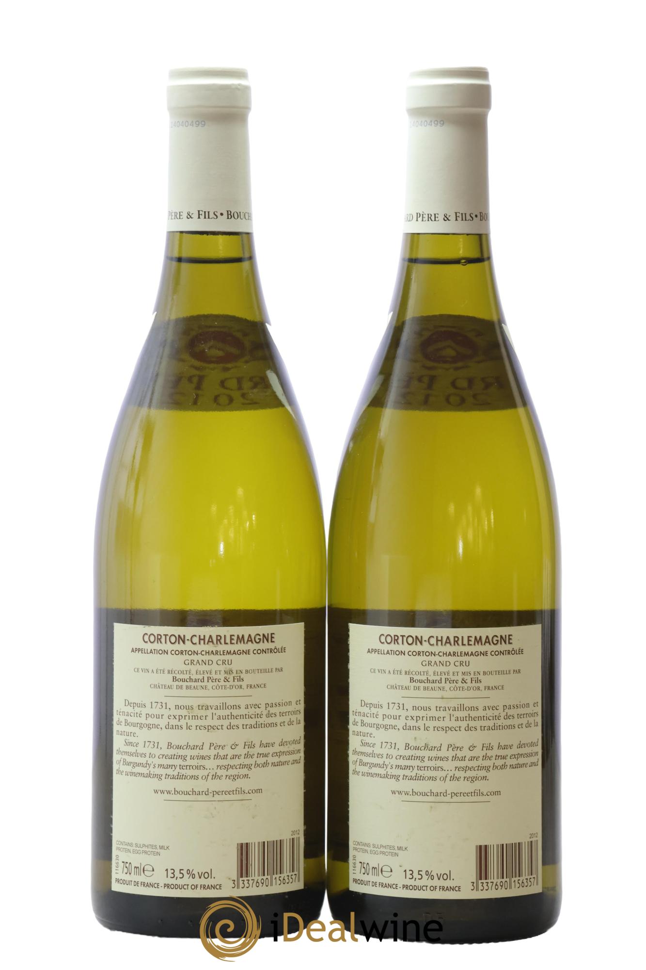 Corton-Charlemagne Grand Cru Bouchard Père & Fils 2012 - Posten von 2 Flaschen - 1