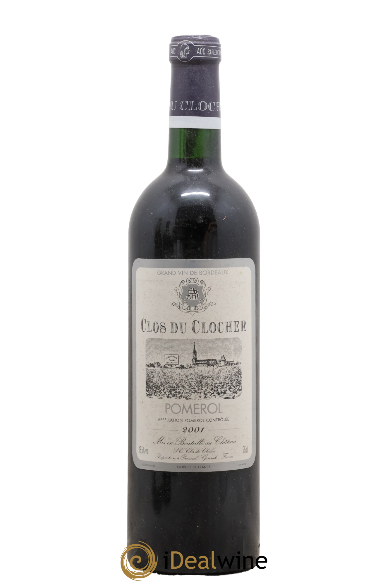 Clos du Clocher 2001 - Lot of 1 bottle - 0