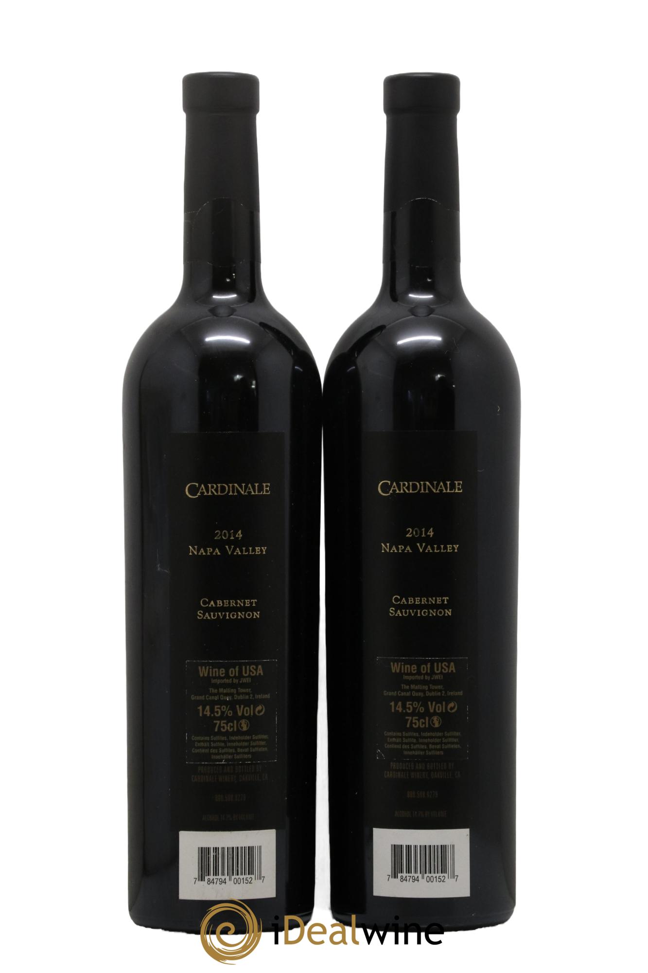 Napa Valley Cardinale 2014 - Lot of 2 bottles - 1