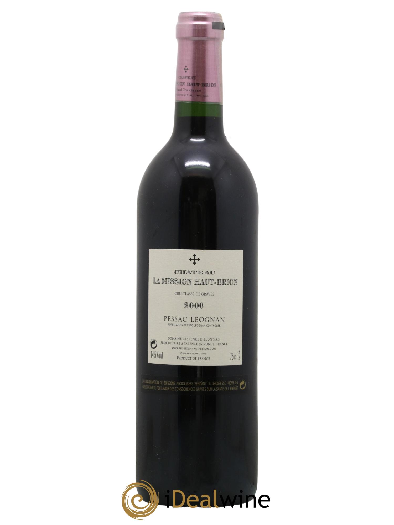 Château la Mission Haut-Brion Cru Classé de Graves 2006 - Lot of 1 bottle - 1