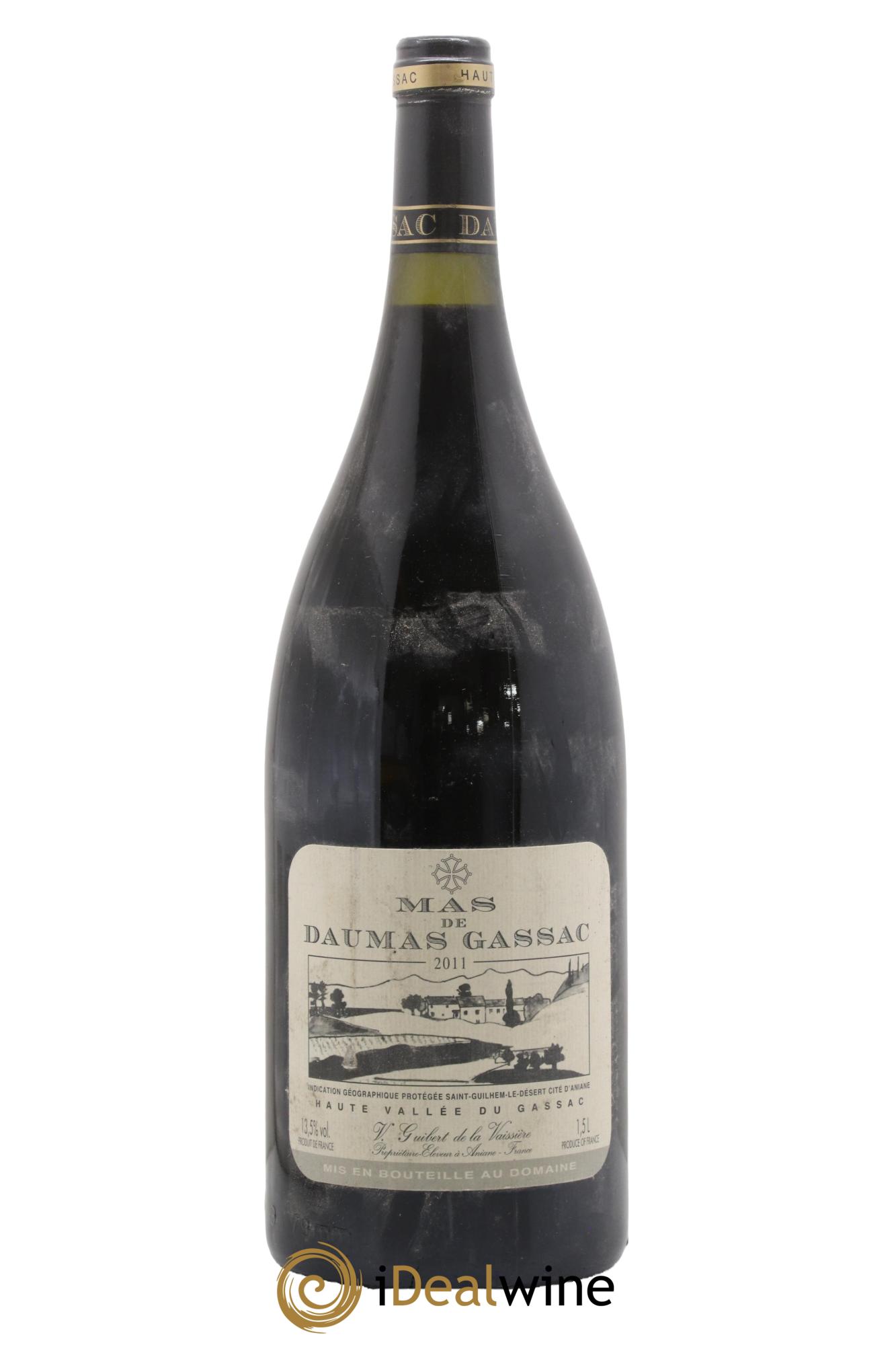 IGP St Guilhem-le-Désert - Cité d'Aniane Mas Daumas Gassac Famille Guibert de La Vaissière 2011 - Lot of 1 magnum - 0