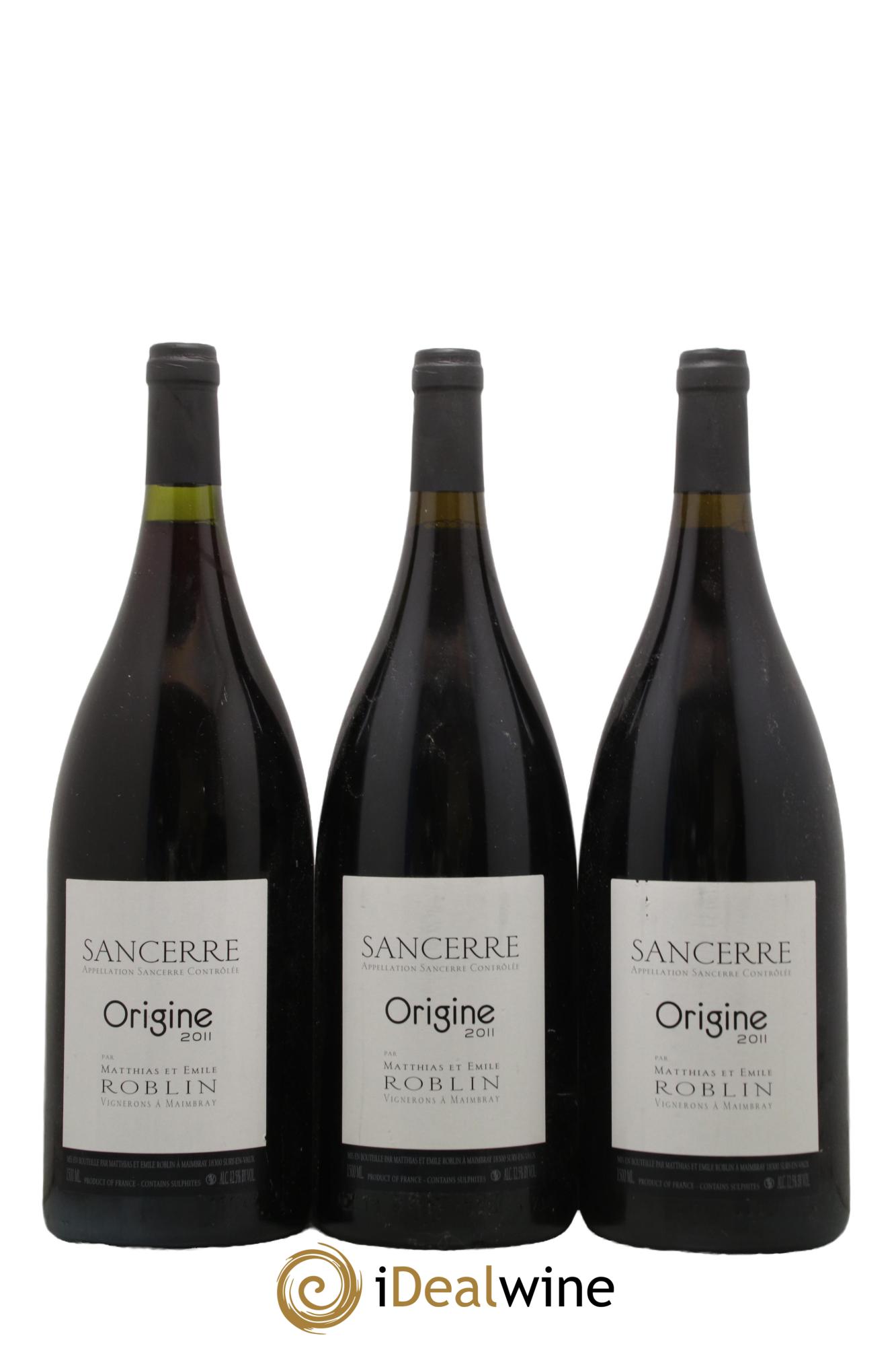 Sancerre Origines Matthias et Emile Roblin 2011 - Lot de 3 magnums - 0