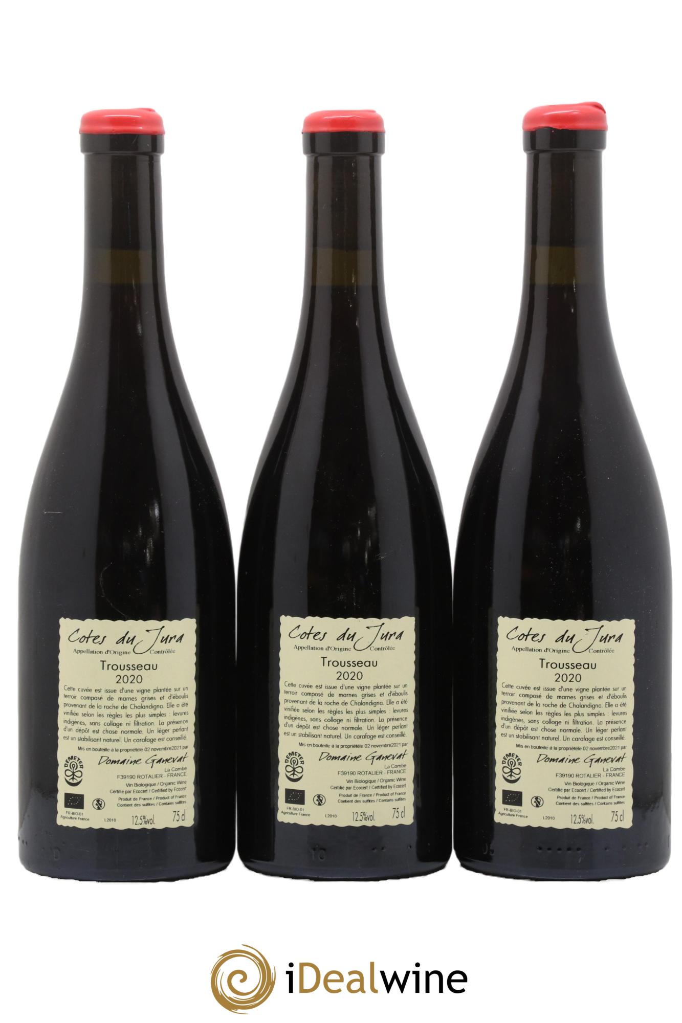 Côtes du Jura Plein Sud Jean-François Ganevat (Domaine) 2020 - Lot of 3 bottles - 1