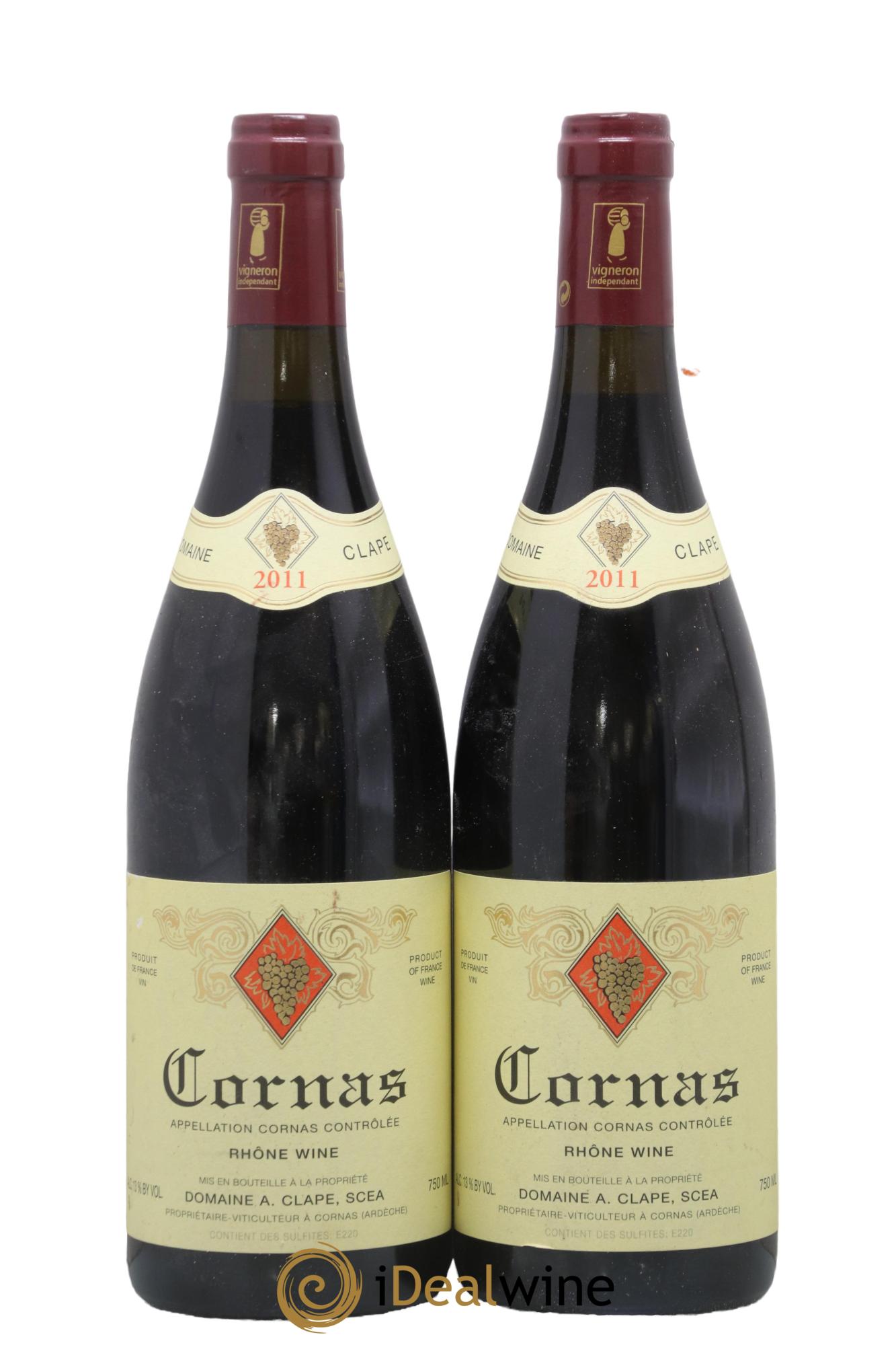 Cornas Auguste Clape 2011 - Lot of 2 bottles - 0