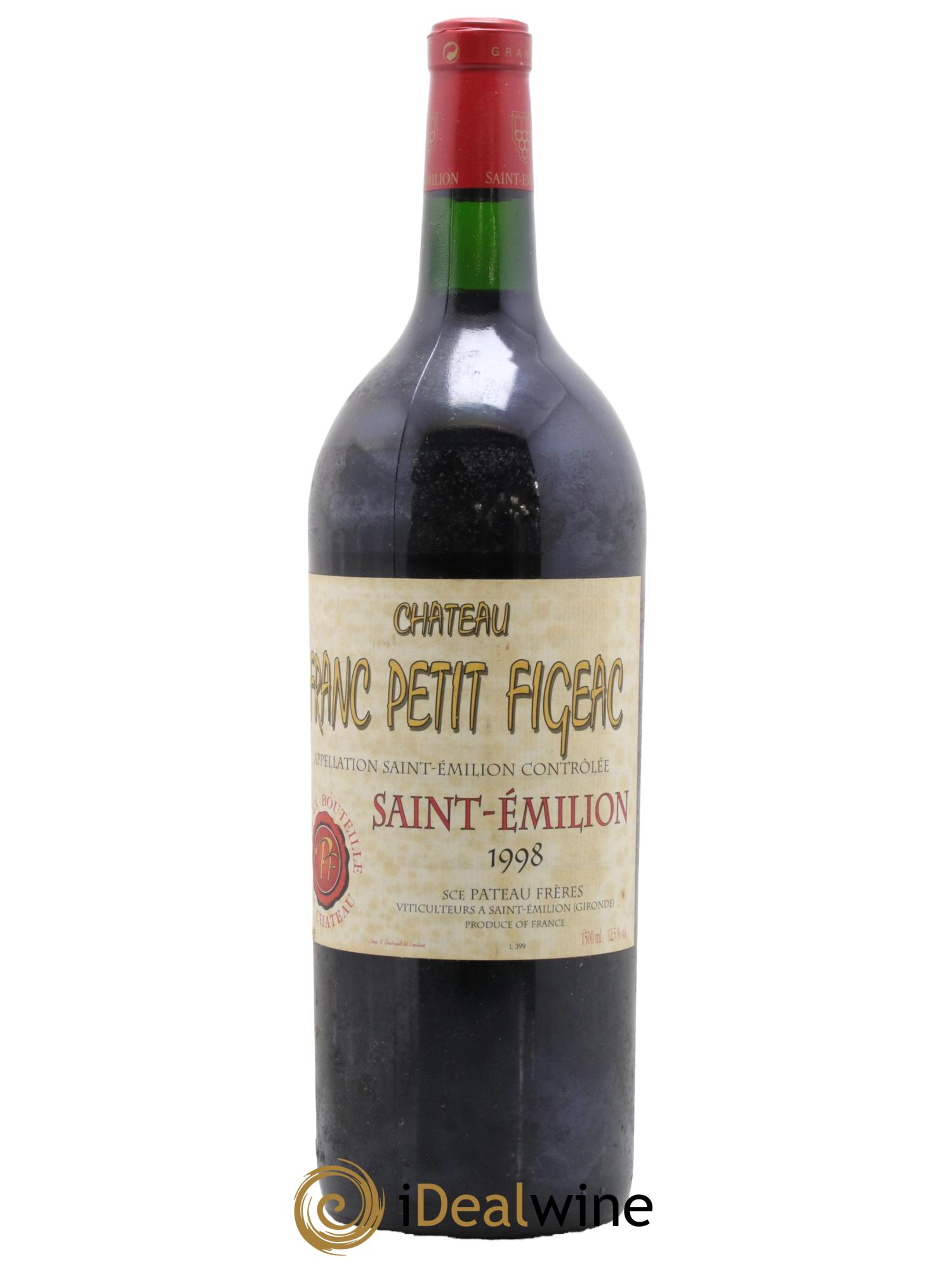 Saint-Émilion Château Franc Petit Figeac 1998 - Lotto di 1 magnum - 0
