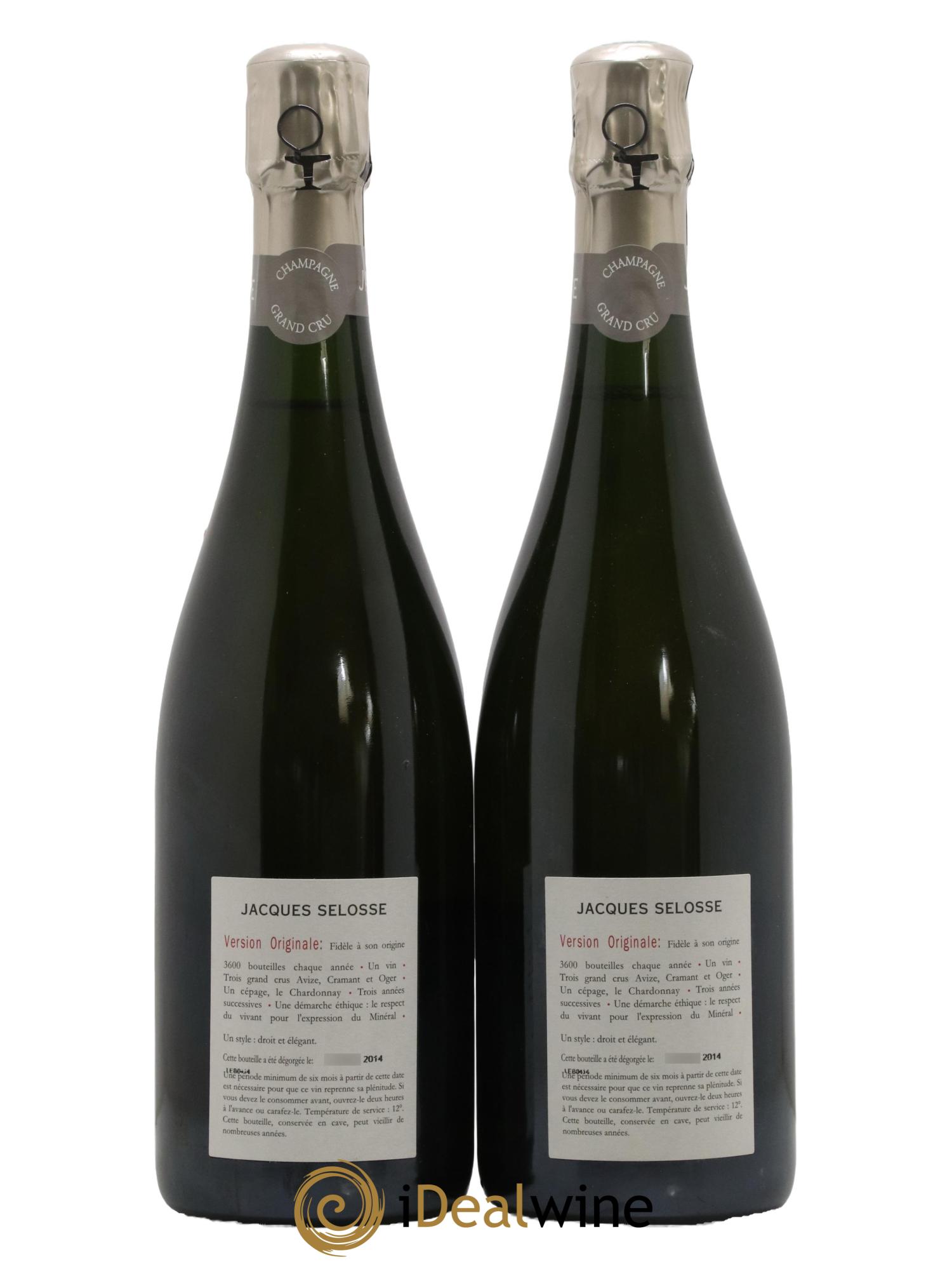 Version Originale Jacques Selosse - Posten von 2 Flaschen - 1